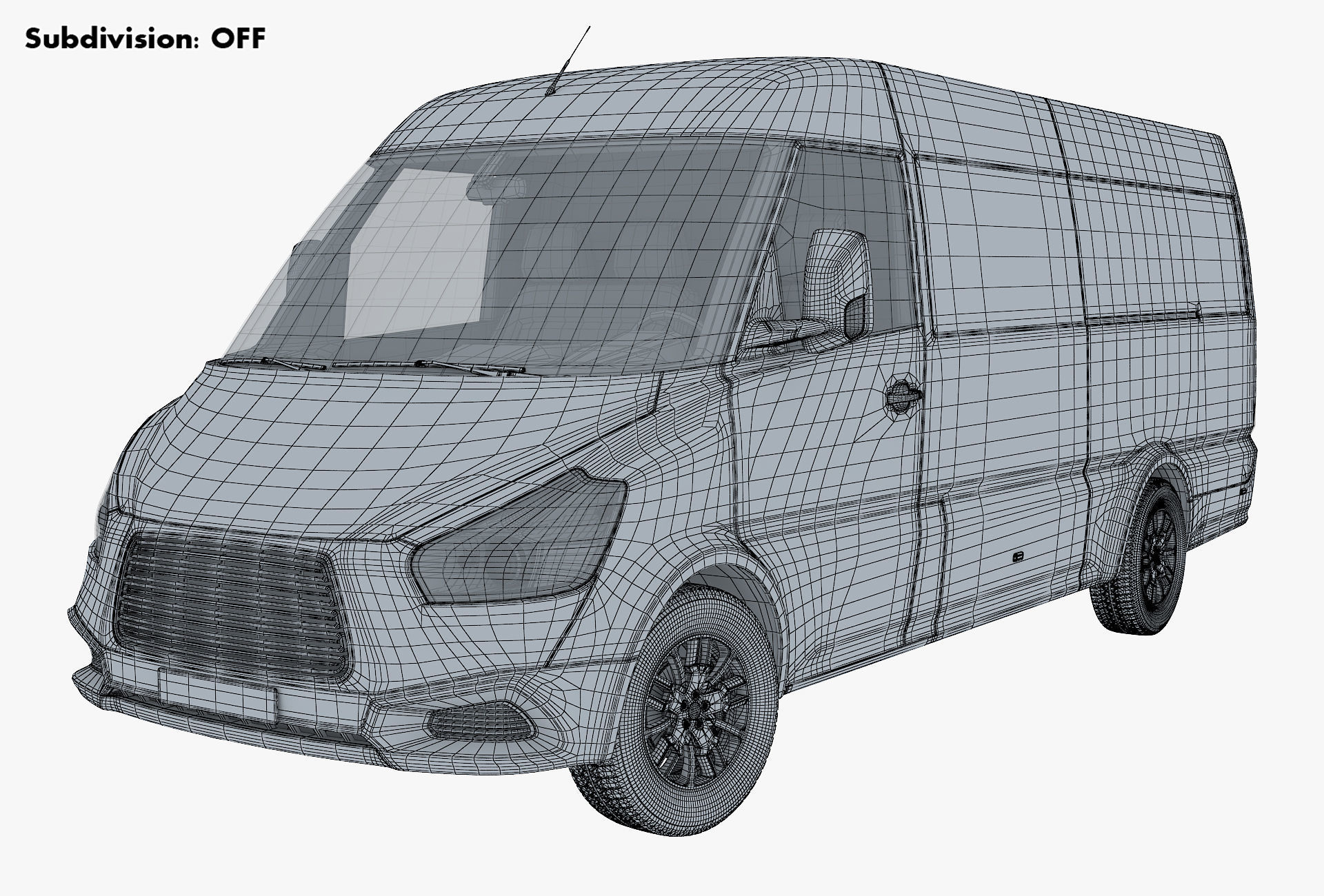 Generic Commercial Cargo Van M 2 3D model_14