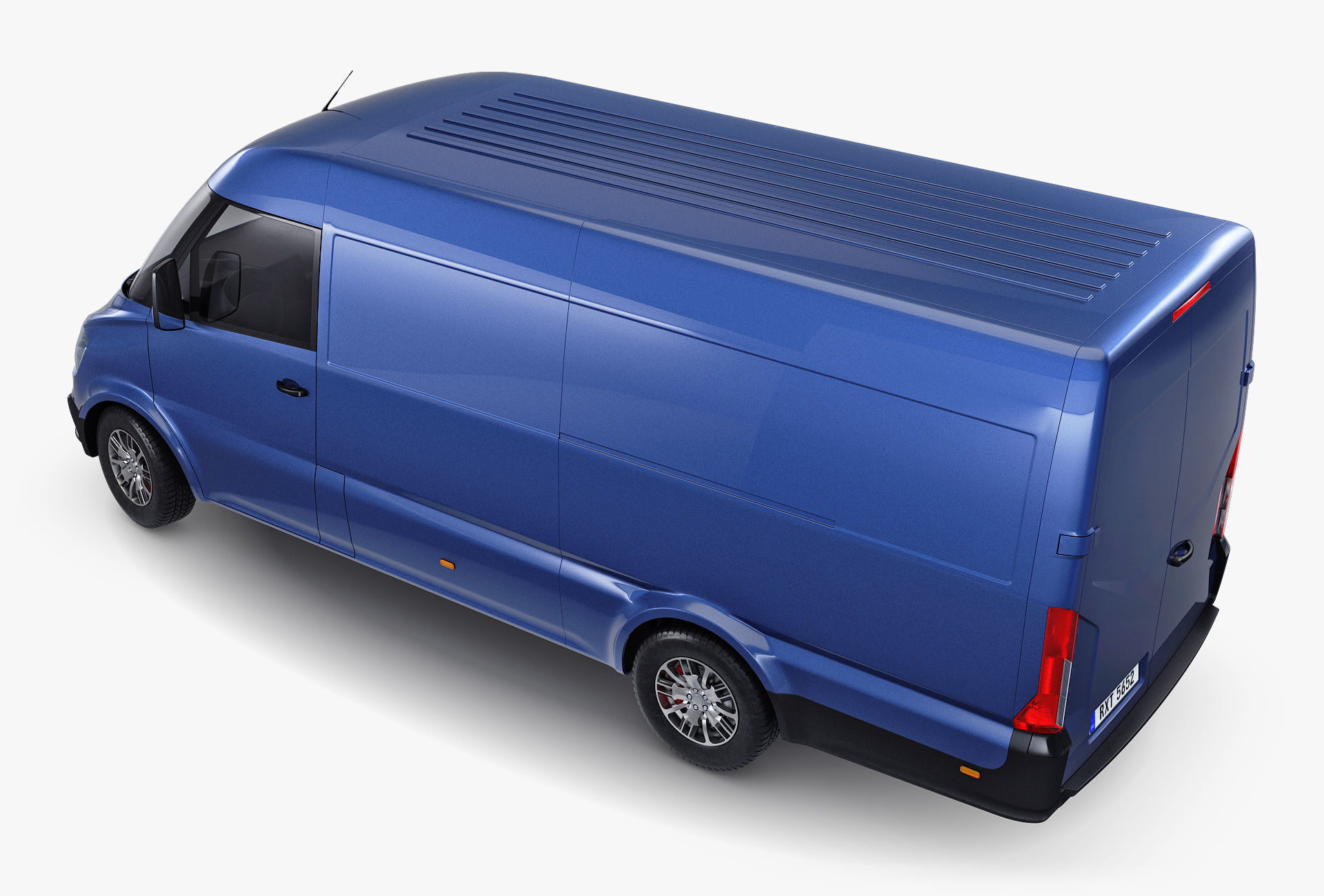 Generic Commercial Cargo Van M 2 3D model_3