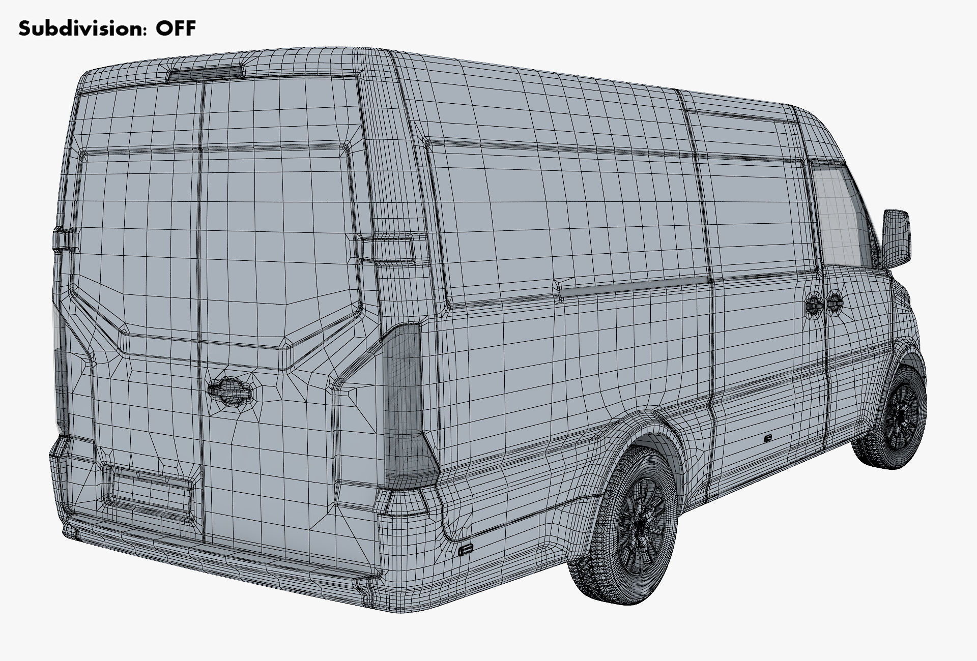 Generic Commercial Cargo Van M 2 3D model_18