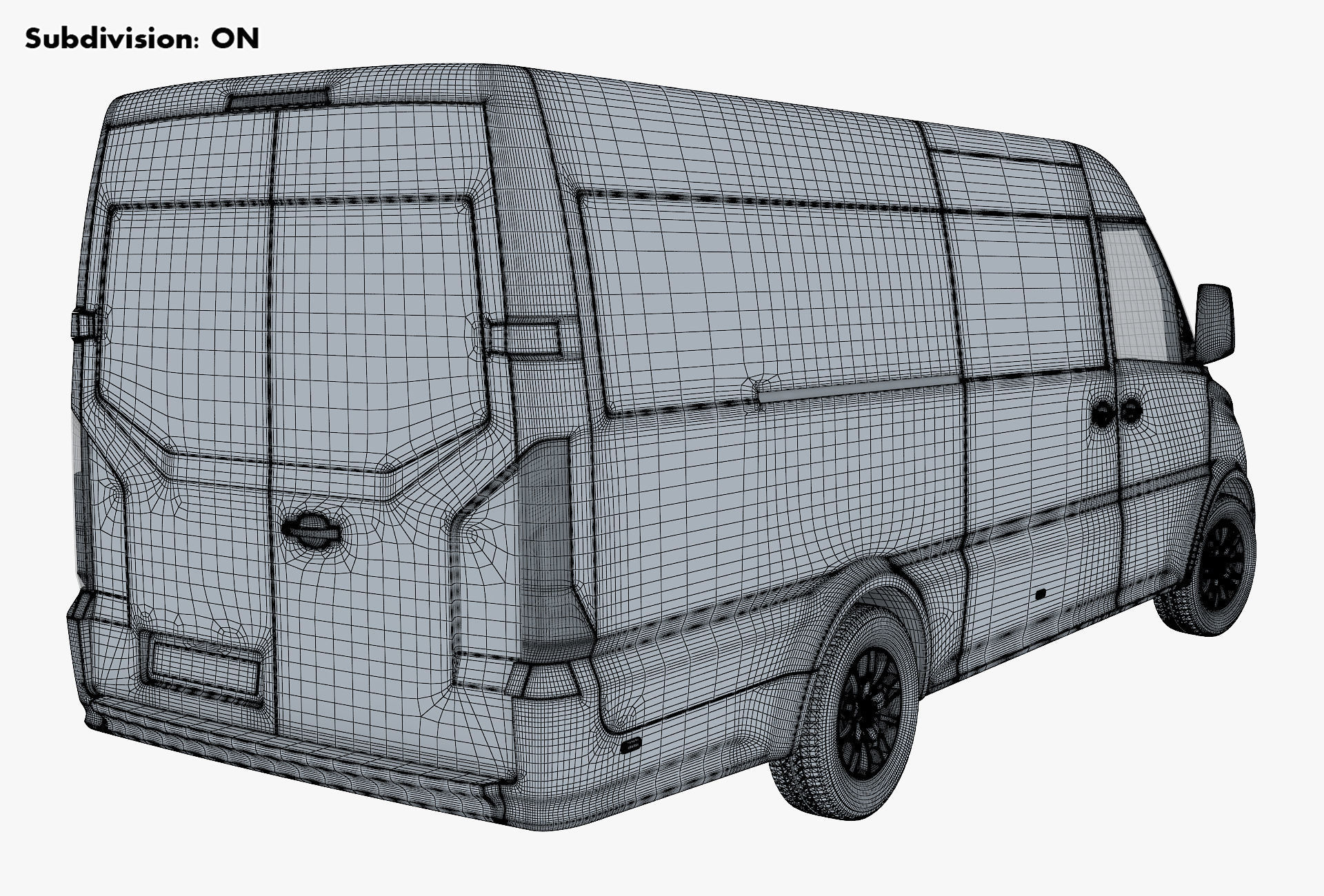 Generic Commercial Cargo Van M 2 3D model_17