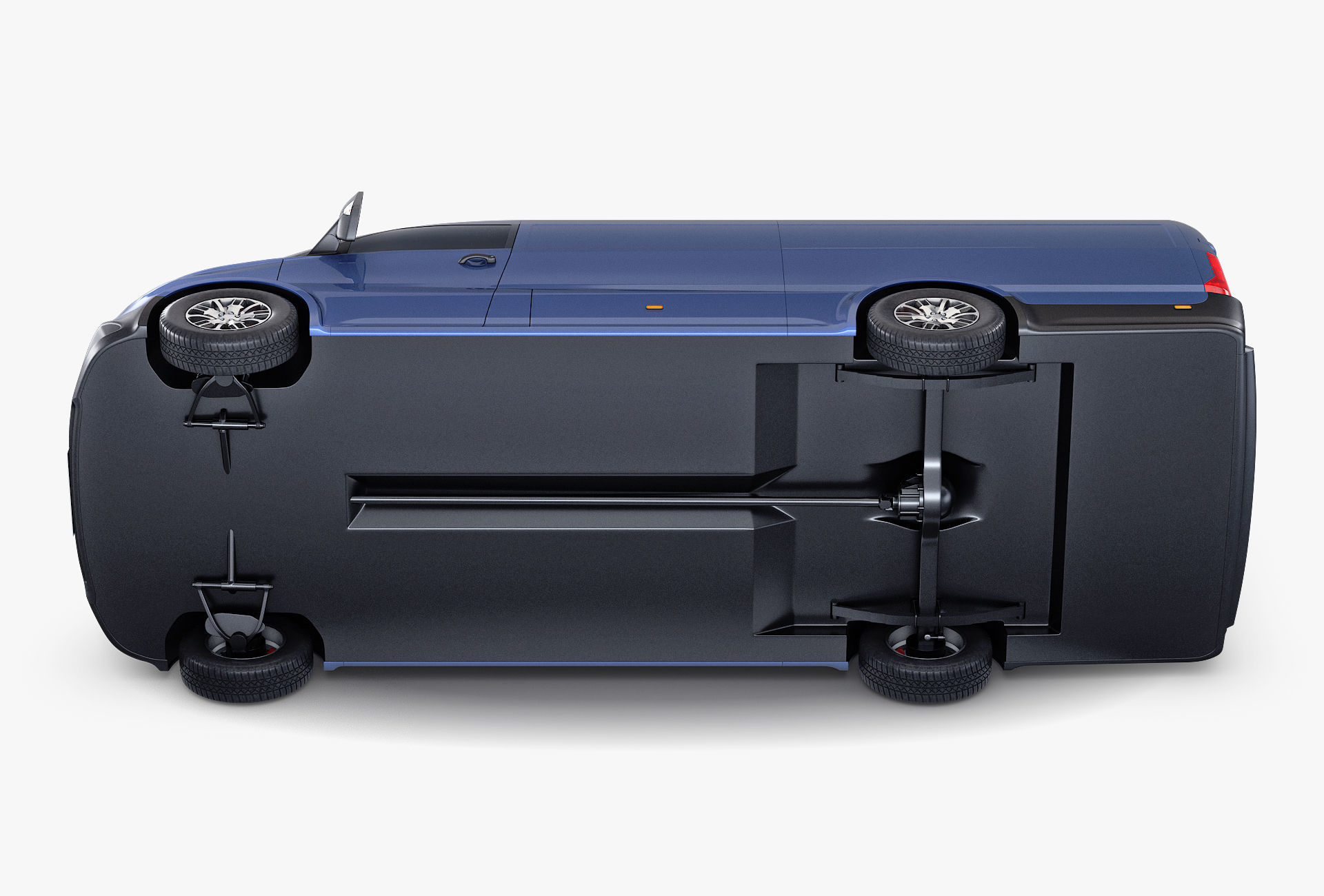 Generic Commercial Cargo Van M 2 3D model_12