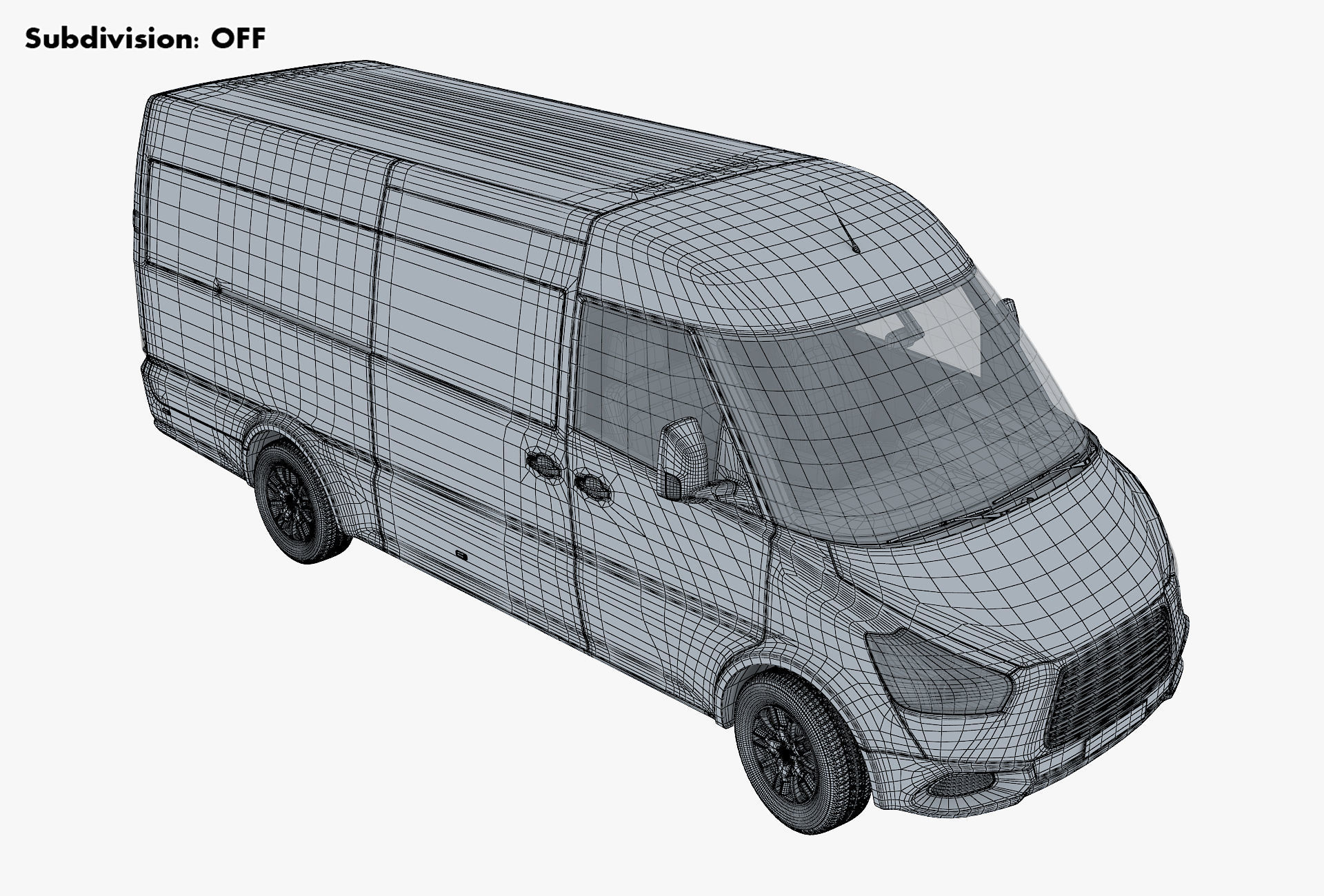 Generic Commercial Cargo Van M 2 3D model_22
