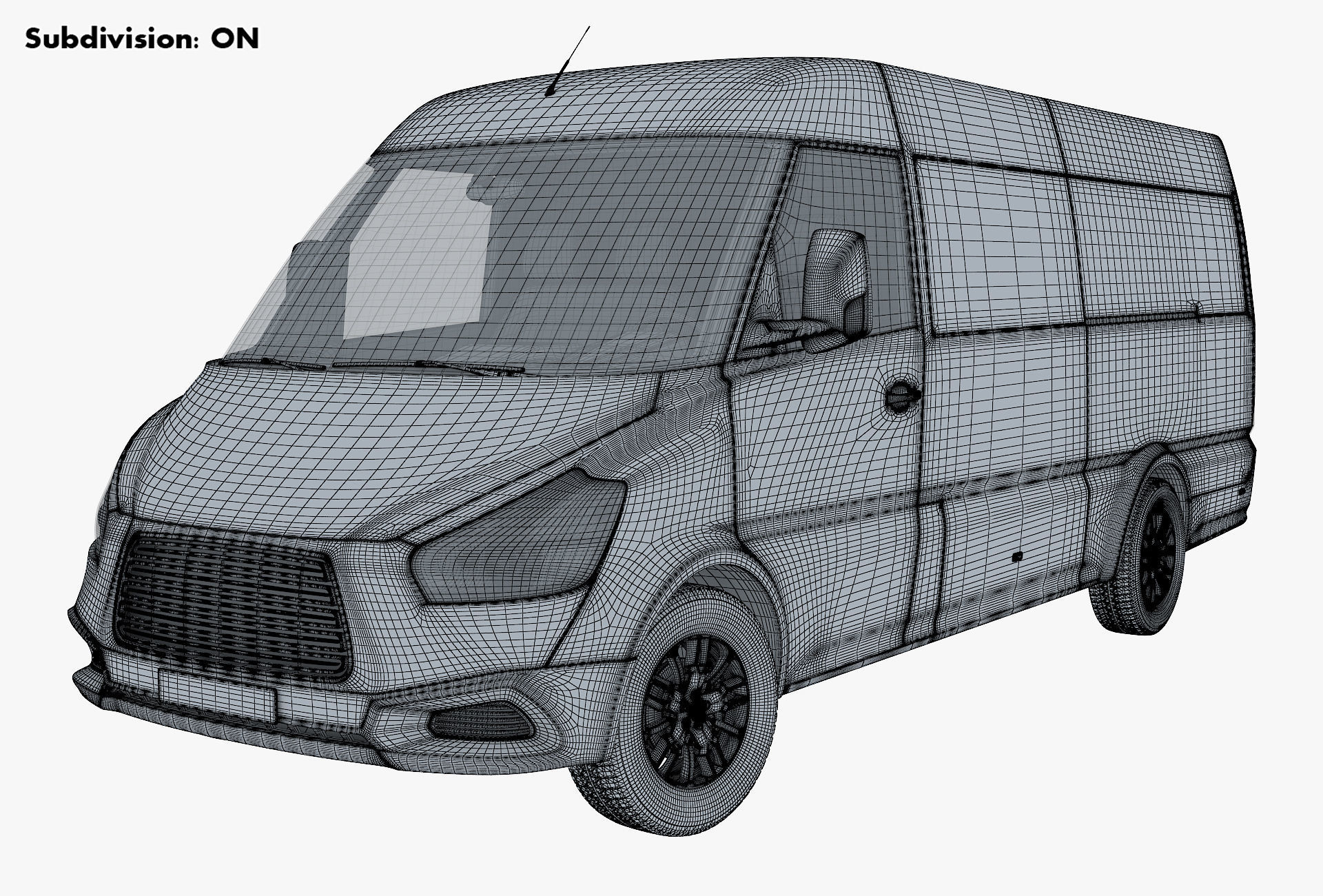 Generic Commercial Cargo Van M 2 3D model_13