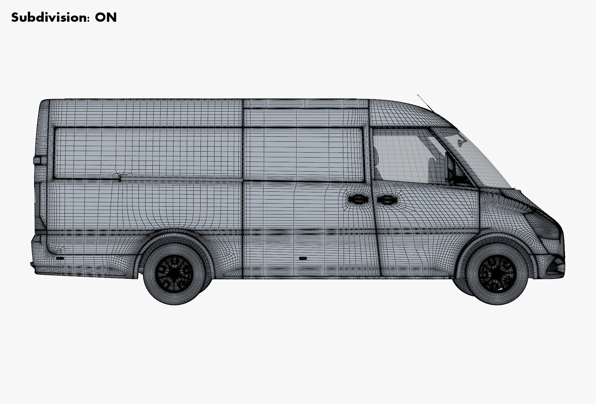 Generic Commercial Cargo Van M 2 3D model_25