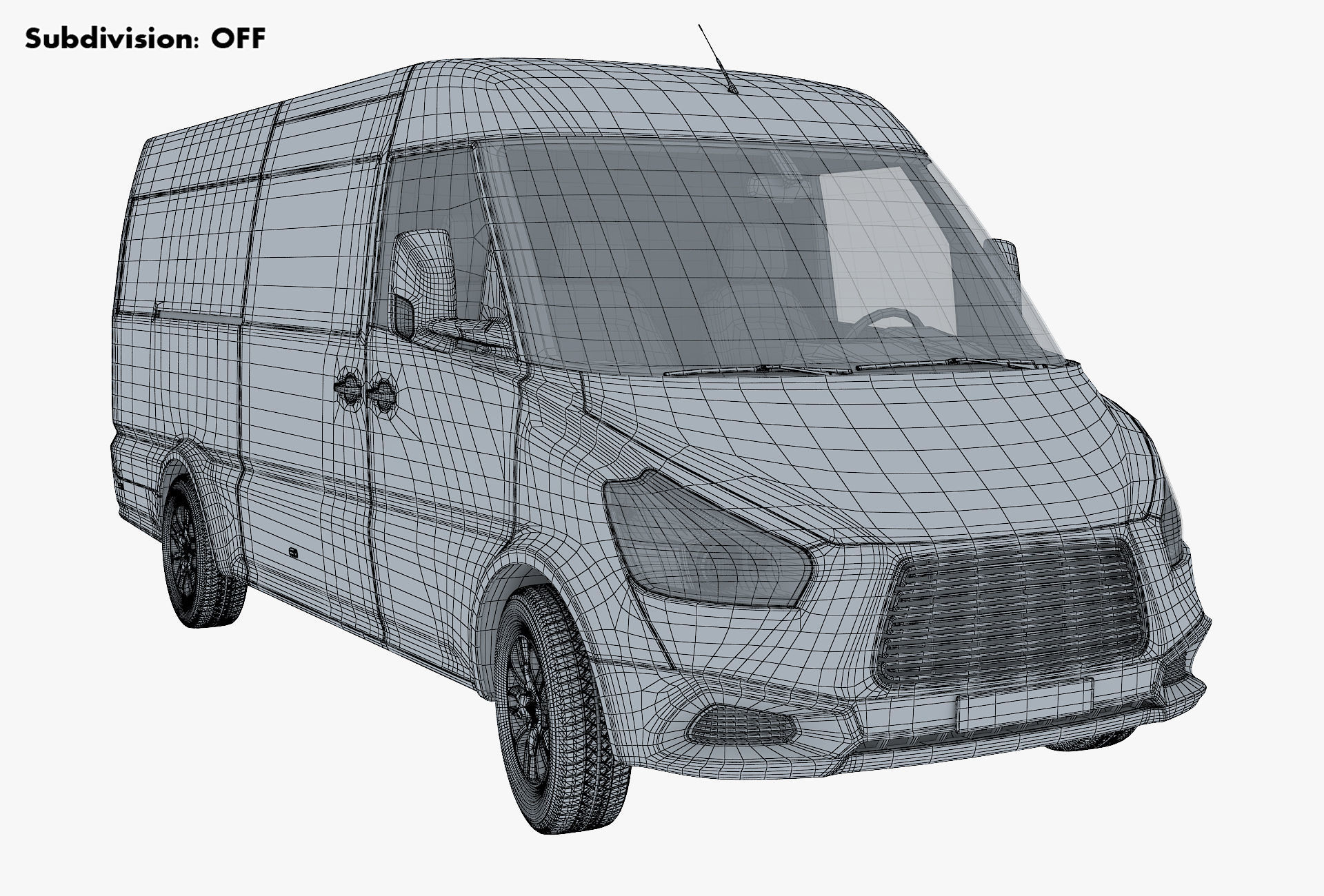 Generic Commercial Cargo Van M 2 3D model_16