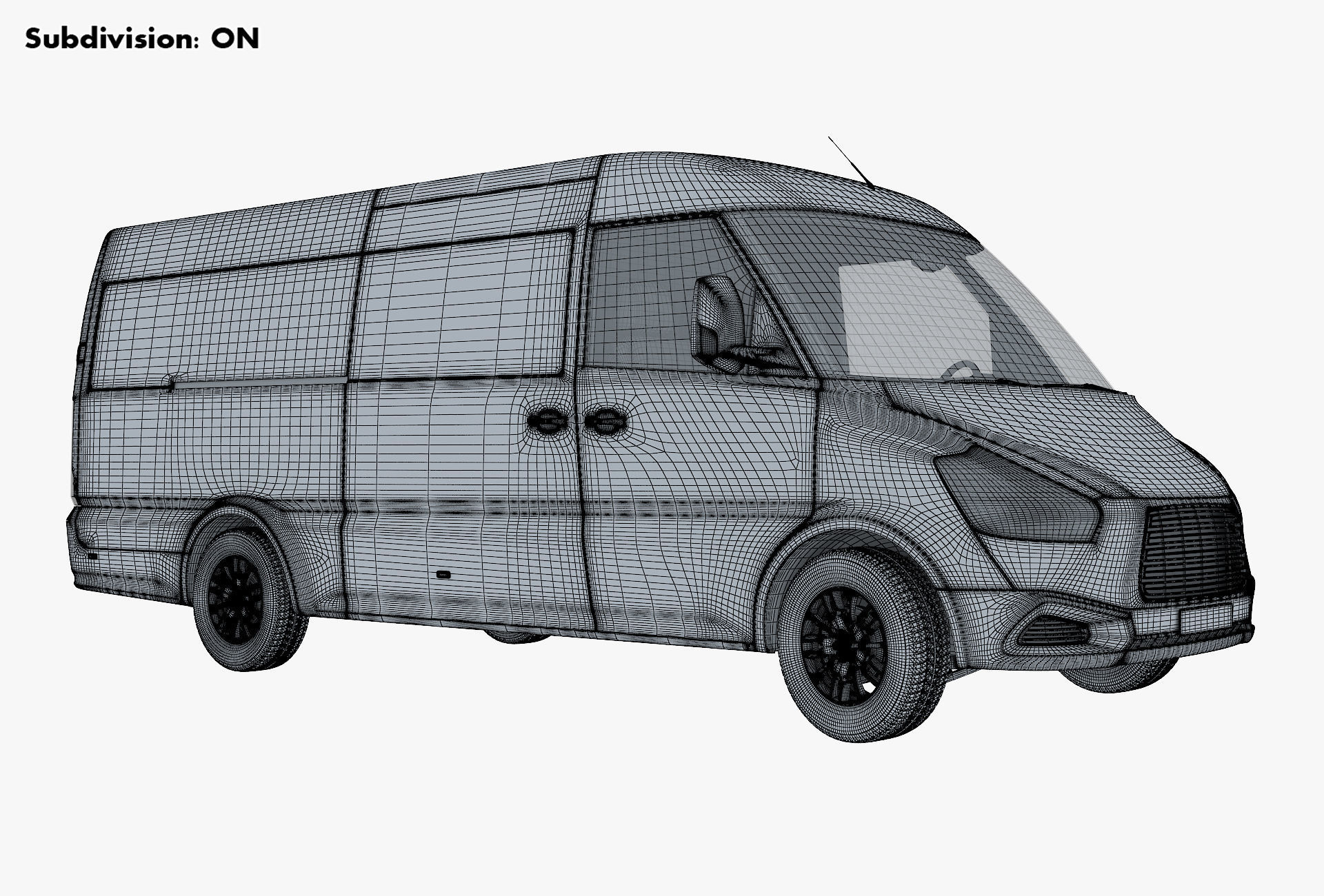 Generic Commercial Cargo Van M 2 3D model_23