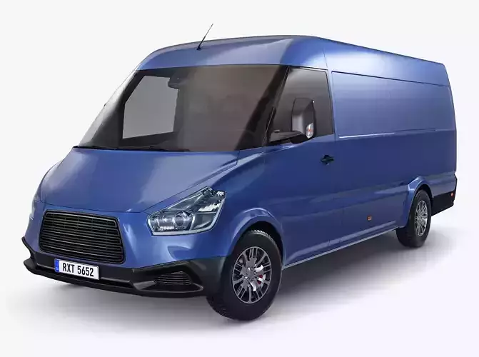 Generic Commercial Cargo Van M 2 3D model Generic Commercial Cargo Van M 2 3D model