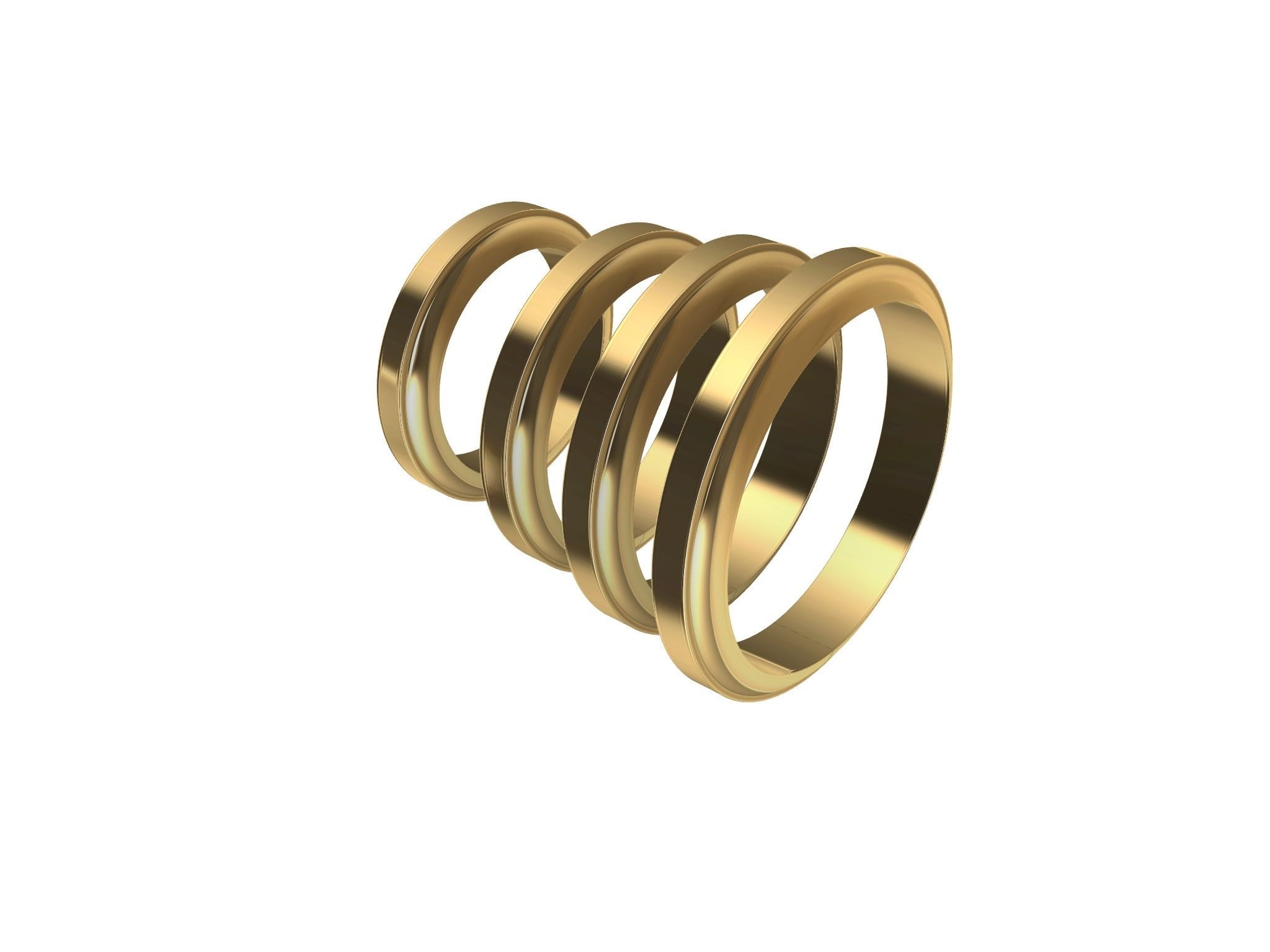 4 sizes wedding band 6534 stl verified 3D print model_12