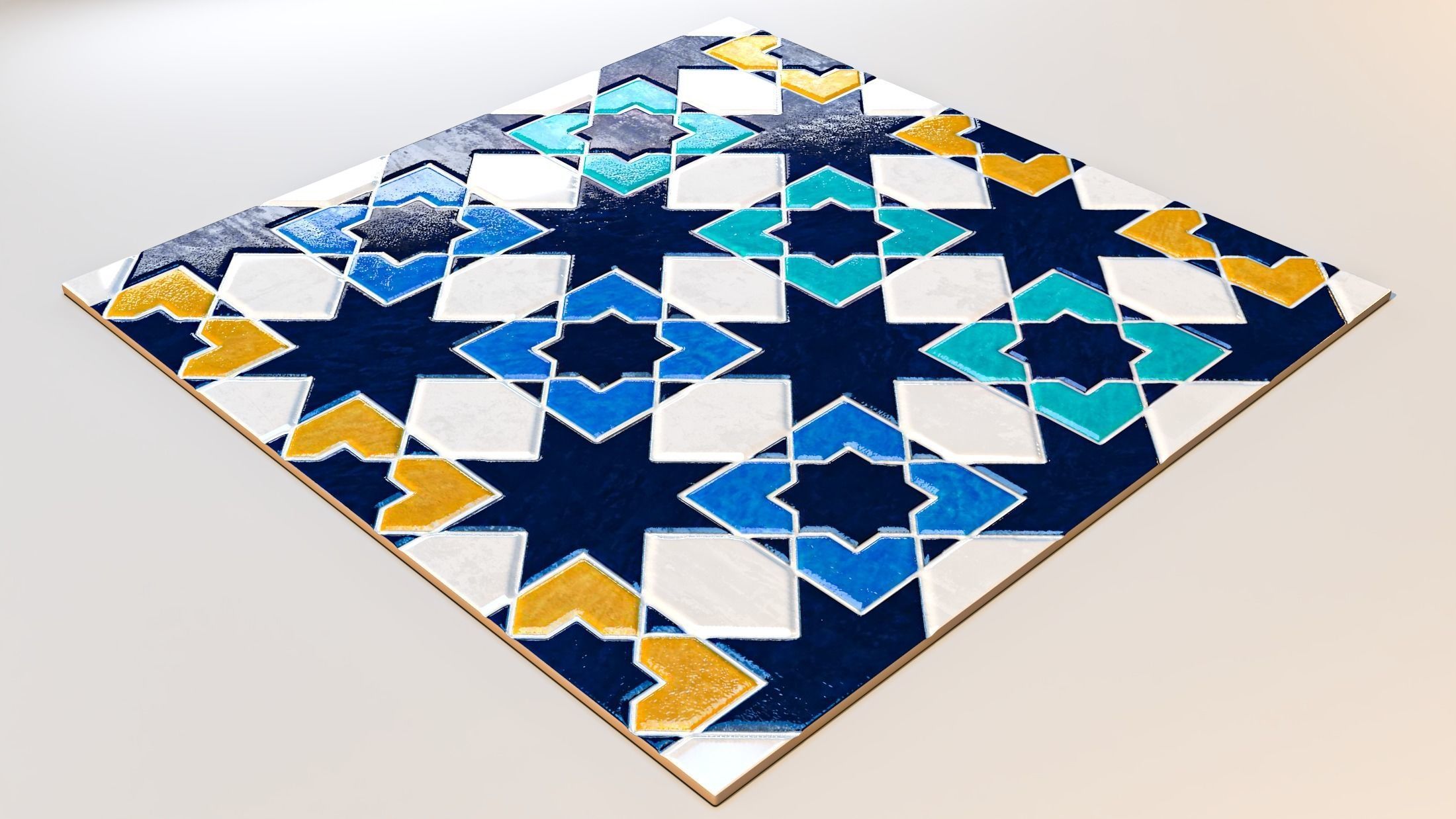 Moroccan Zellige tiles 3D model | CGTrader