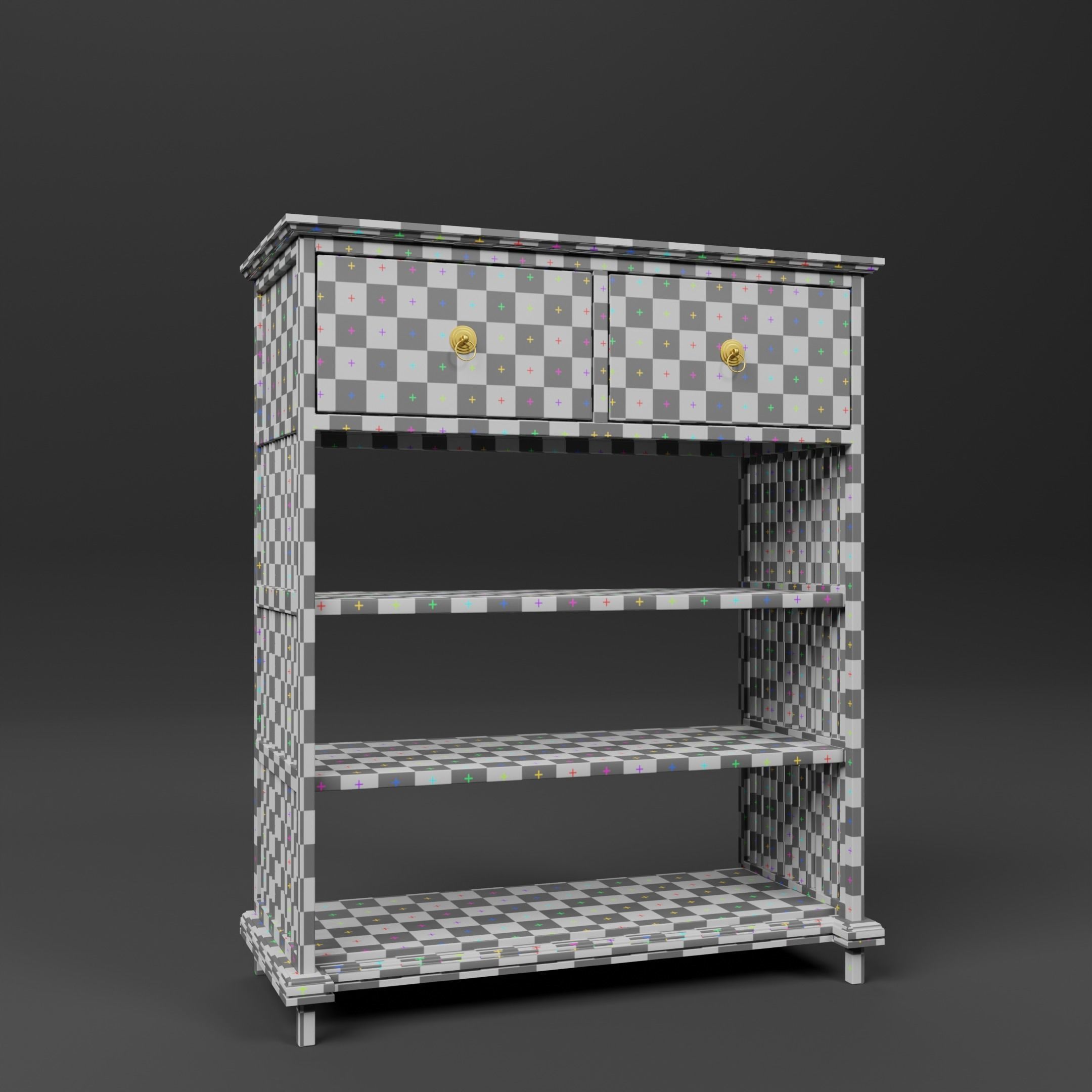 Book Case Free 3D model_7