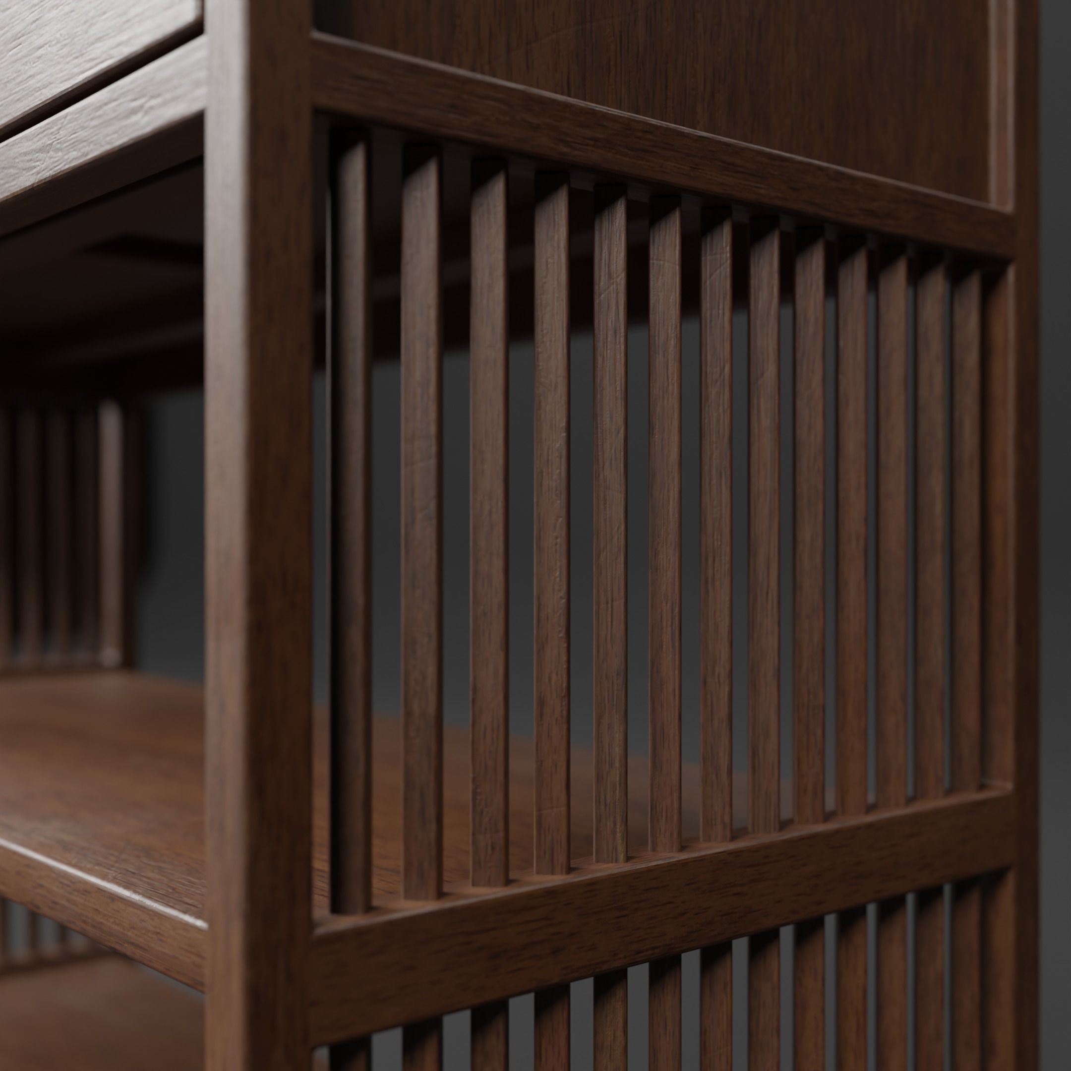 Book Case Free 3D model_6