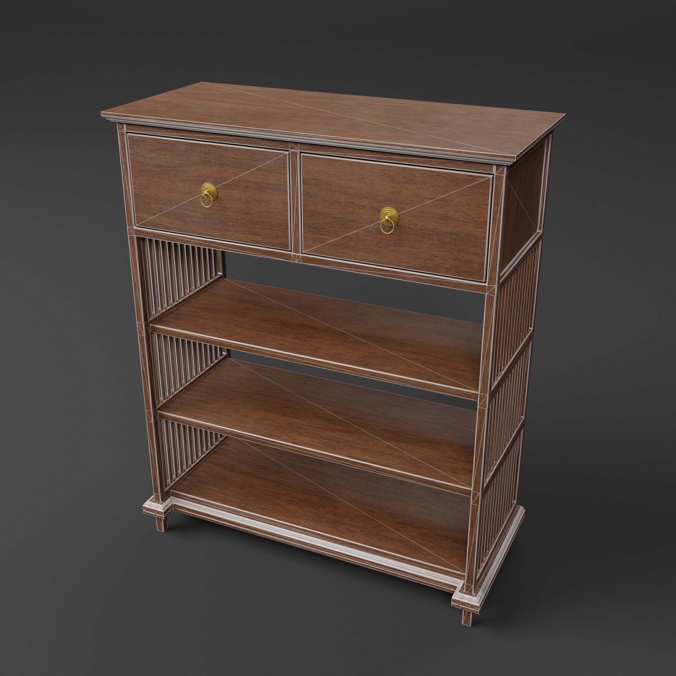 Book Case Free 3D model_13