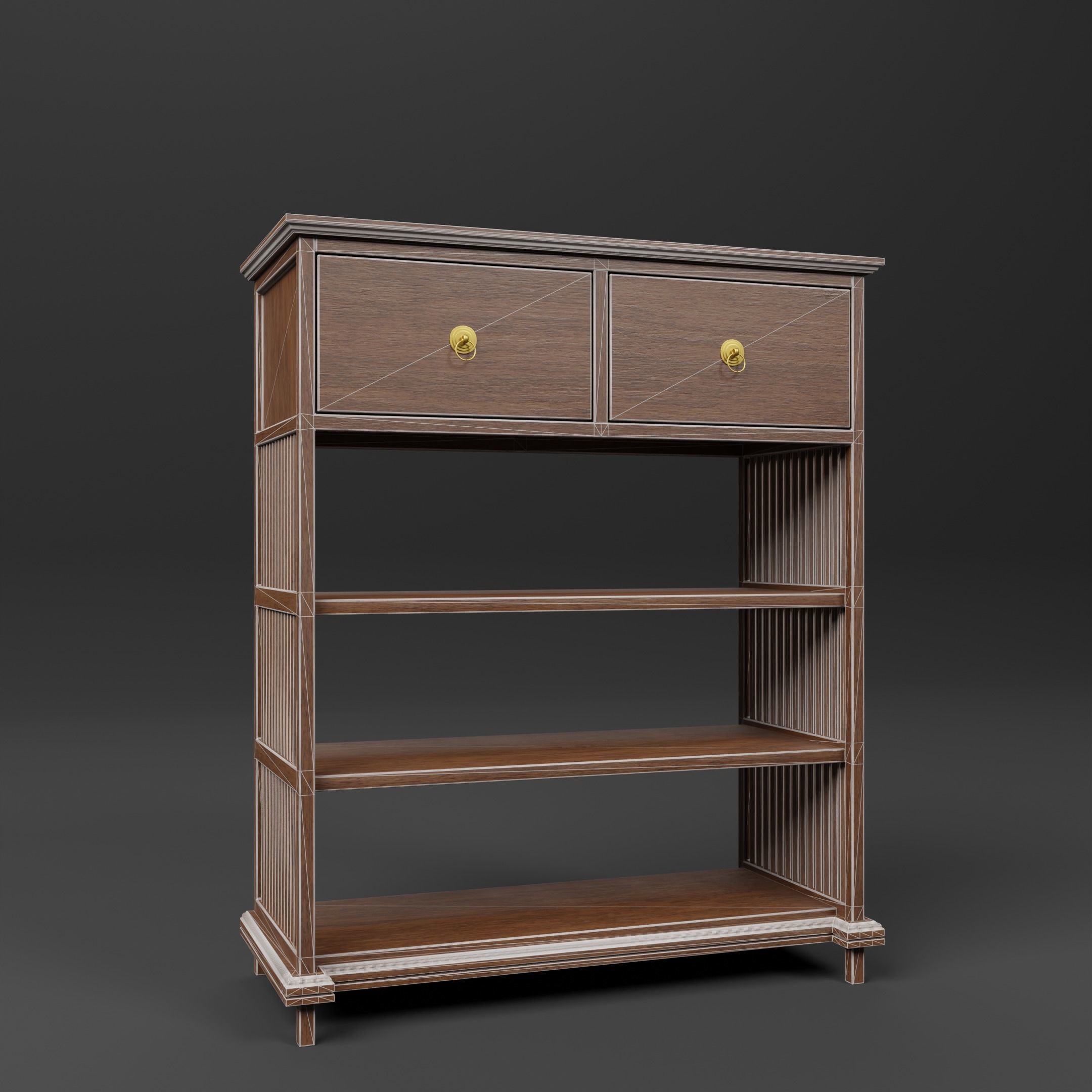 Book Case Free 3D model_11