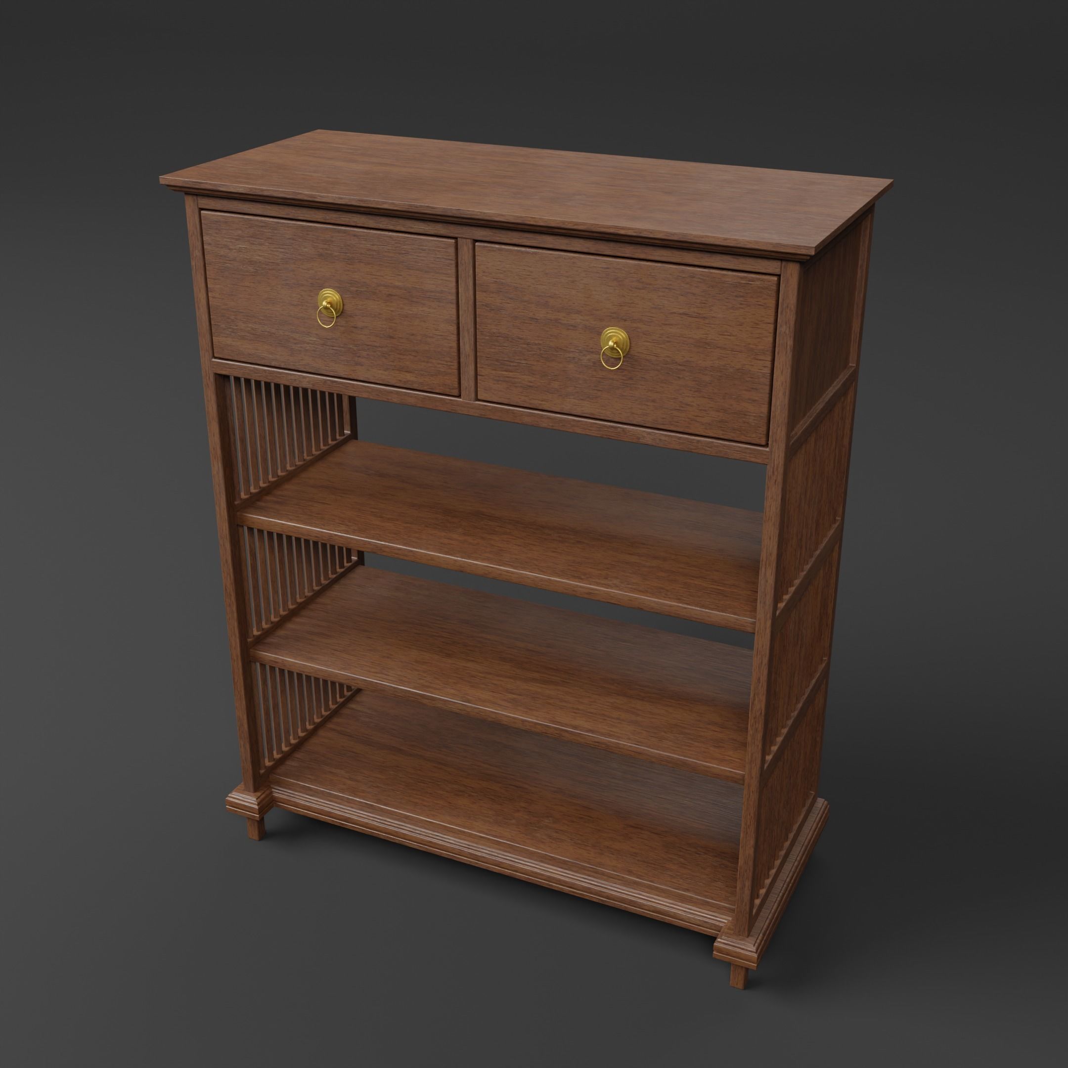 Book Case Free 3D model_3