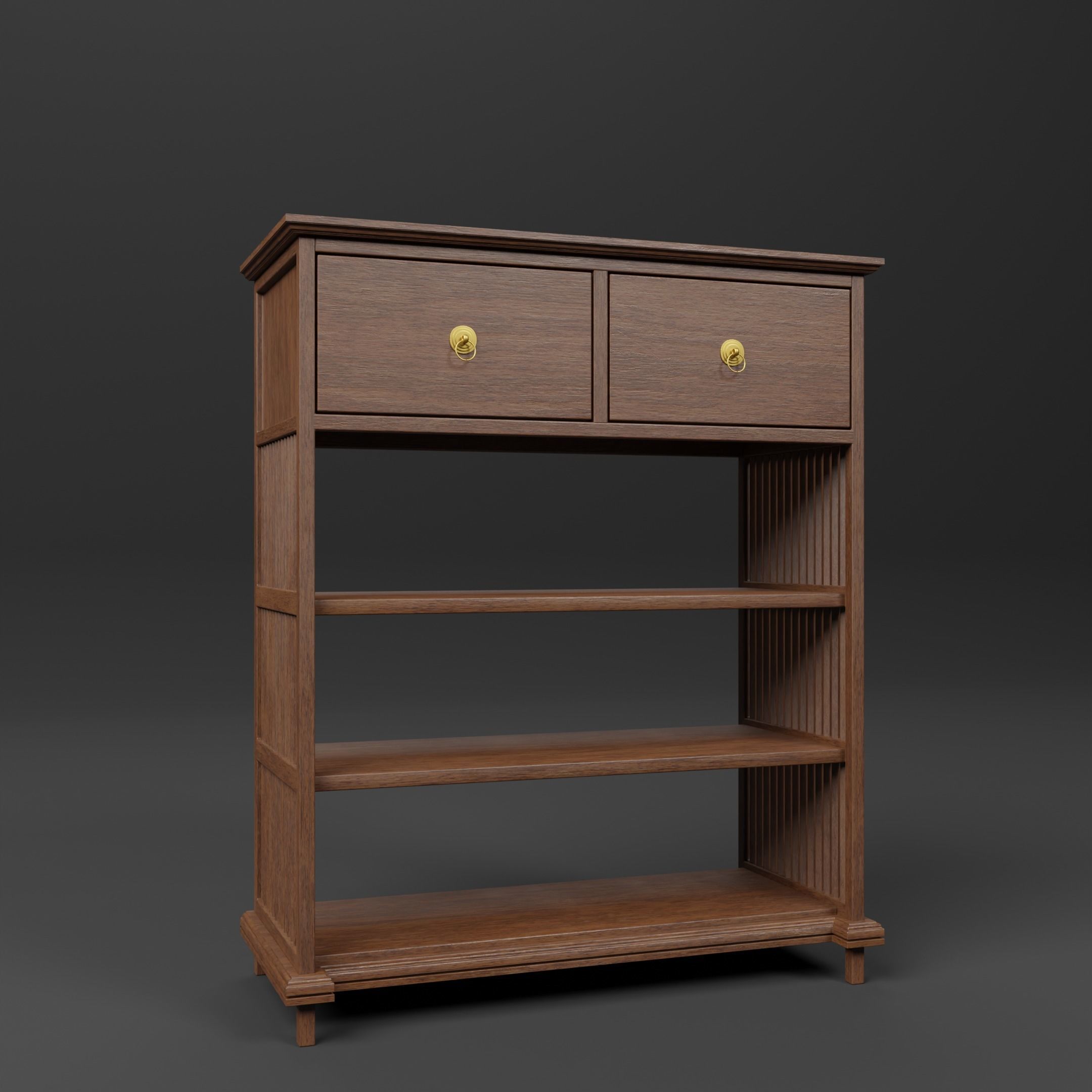 Book Case Free 3D model_1