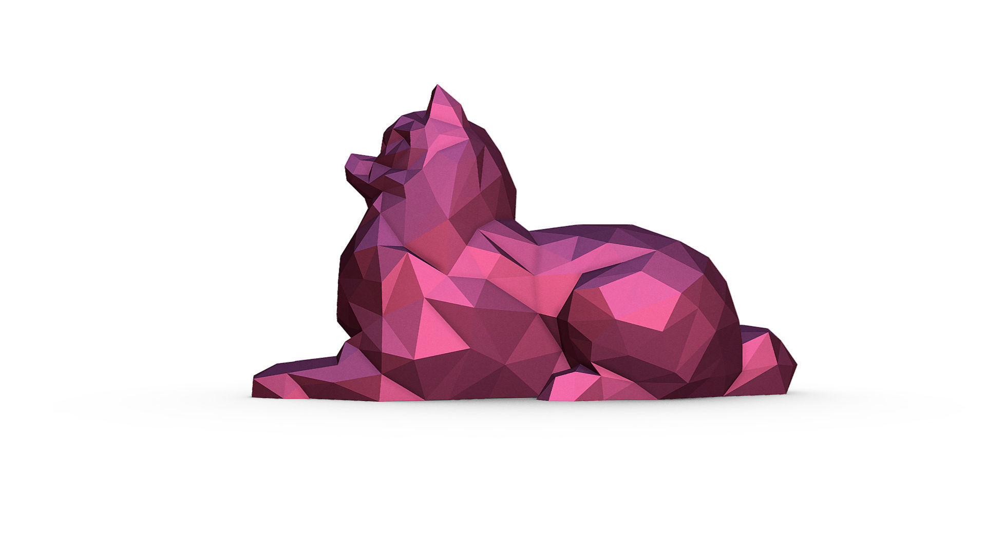 Pomeranian Spitz  3D print model_1