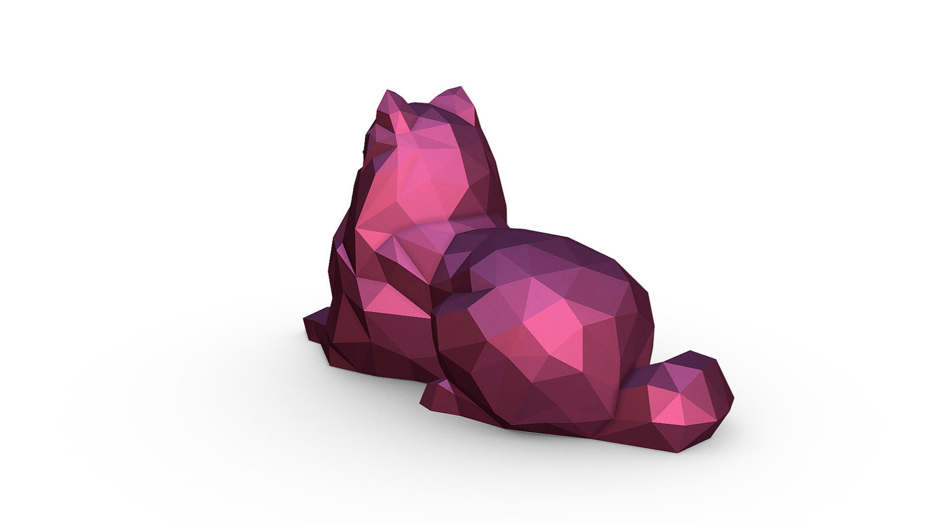 Pomeranian Spitz  3D print model_2