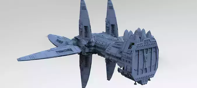 Wraith Interceptor ship  3D model