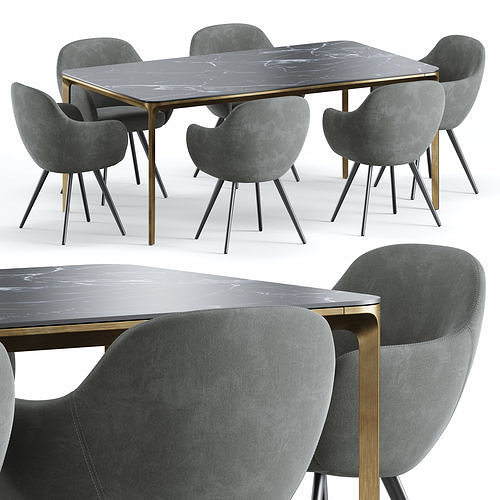Sovet Dining Set 2 3D model