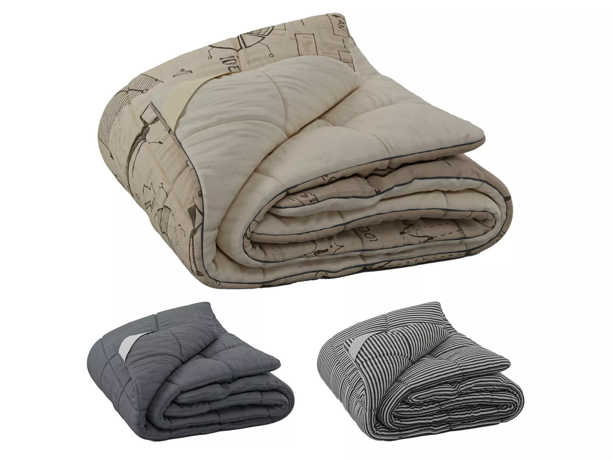 Rolled-up Duvet 3D model_0