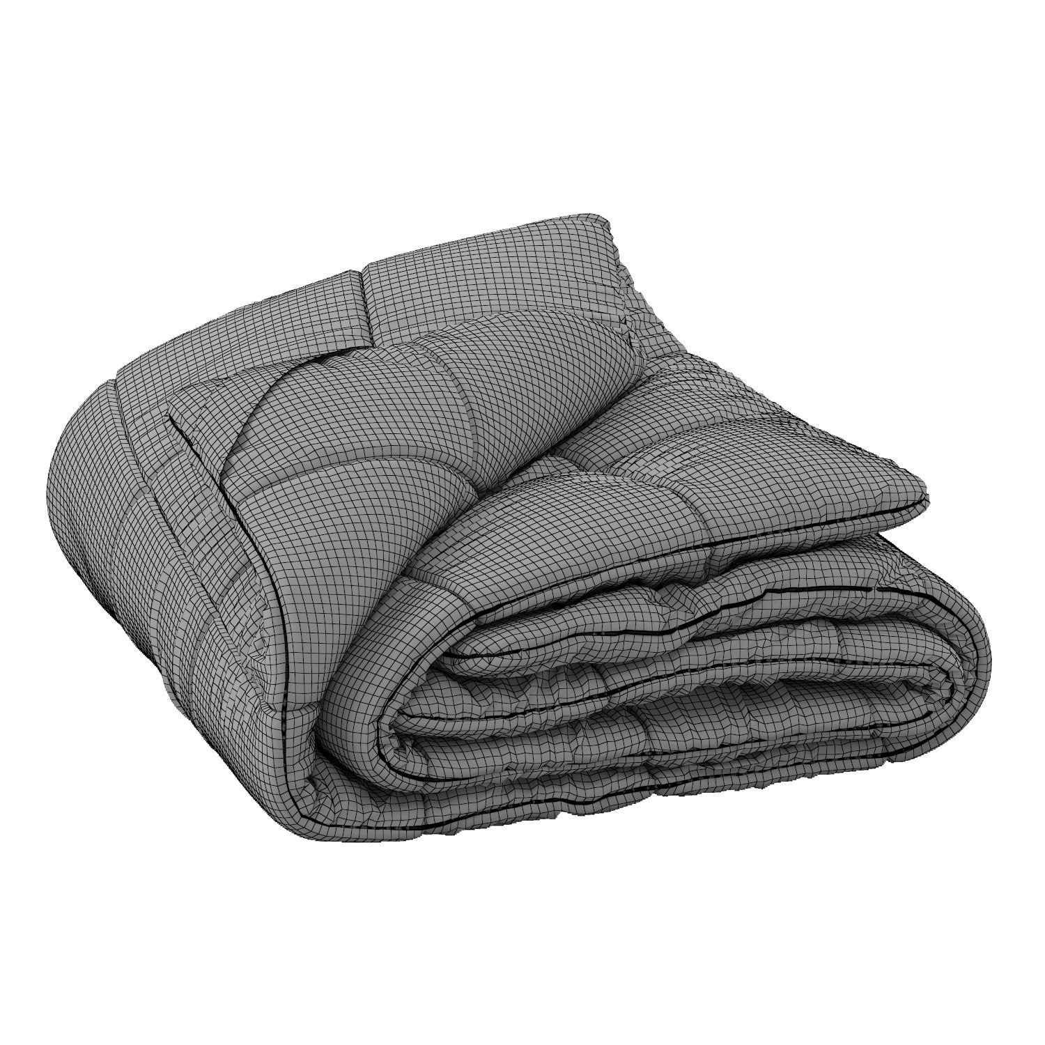 Rolled-up Duvet 3D model_14