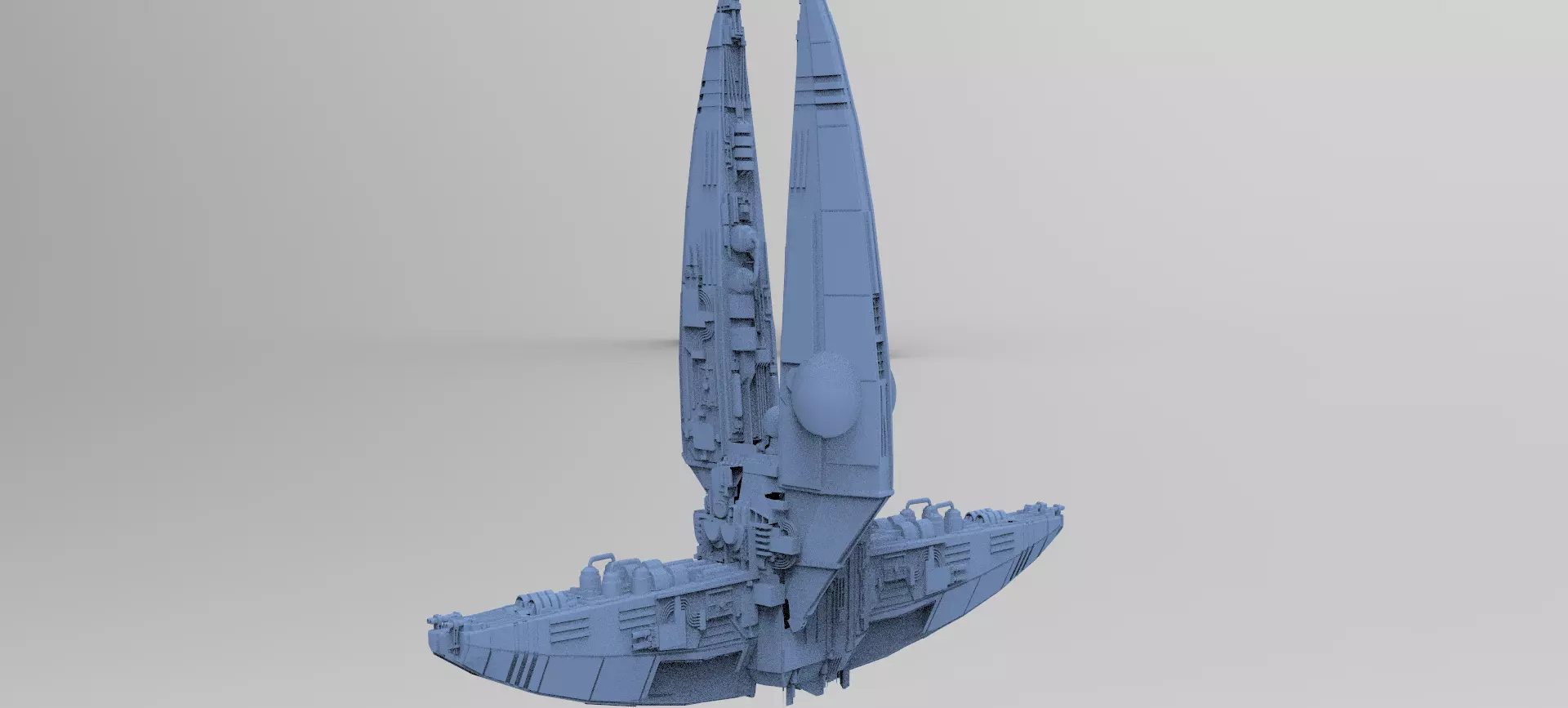 Wraith Interceptor ship 4 3D model_0