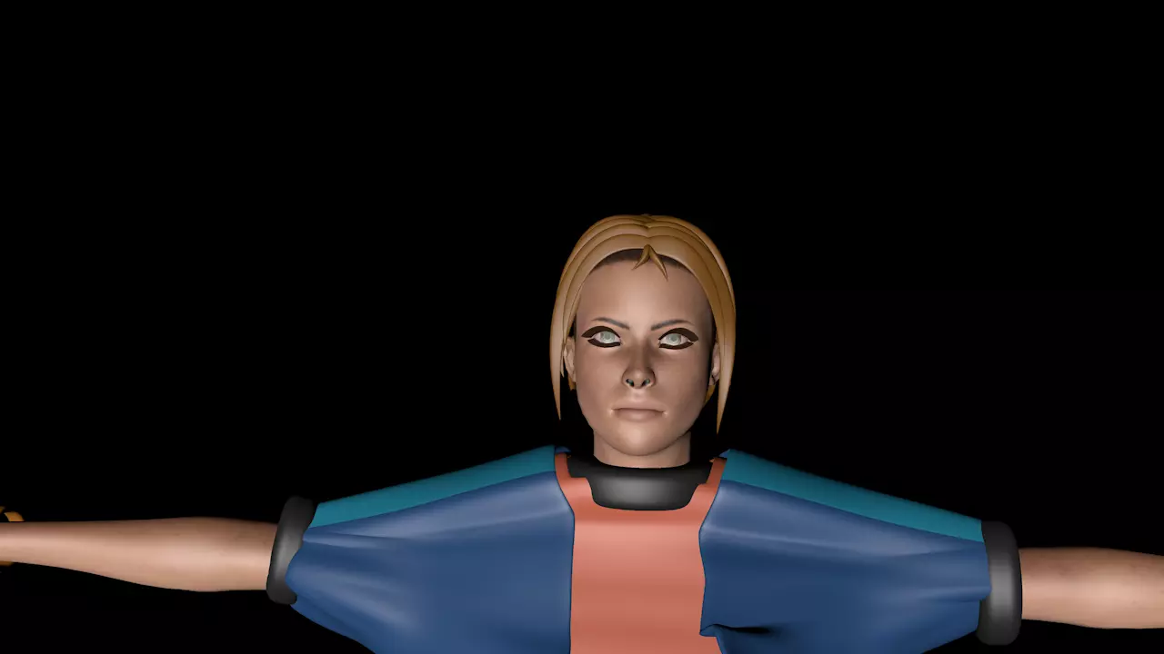 Jane character 3D model