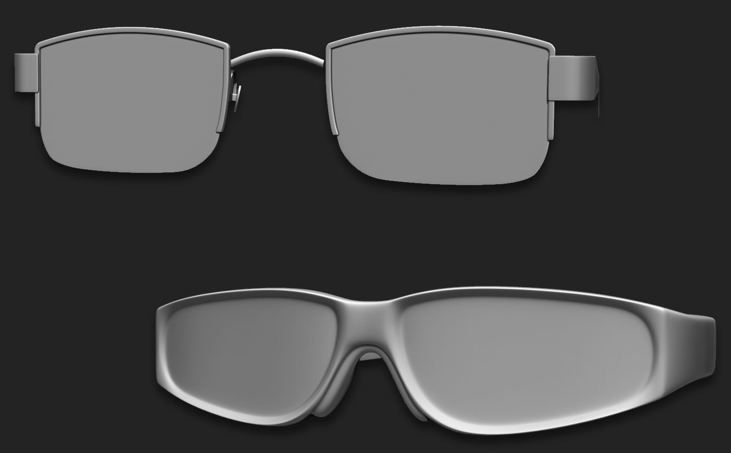 15 Glasses Base Mesh 3D model_8