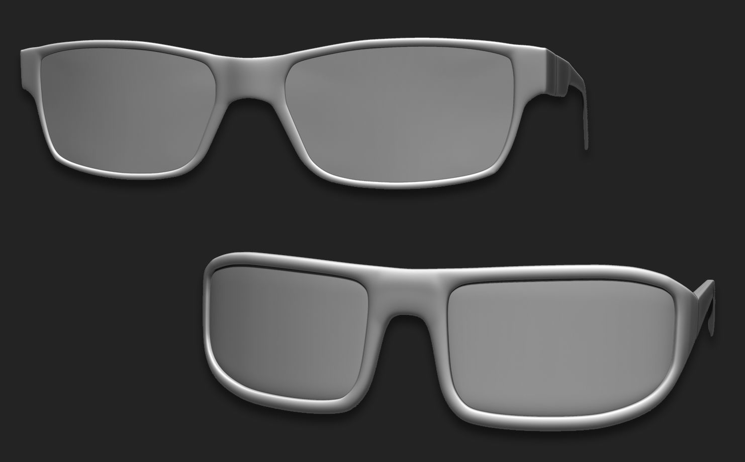 15 Glasses Base Mesh 3D model_6