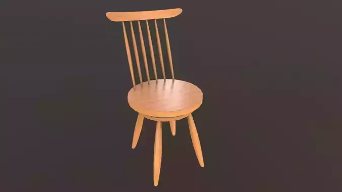 Modern Chair 3D Model AR VR 