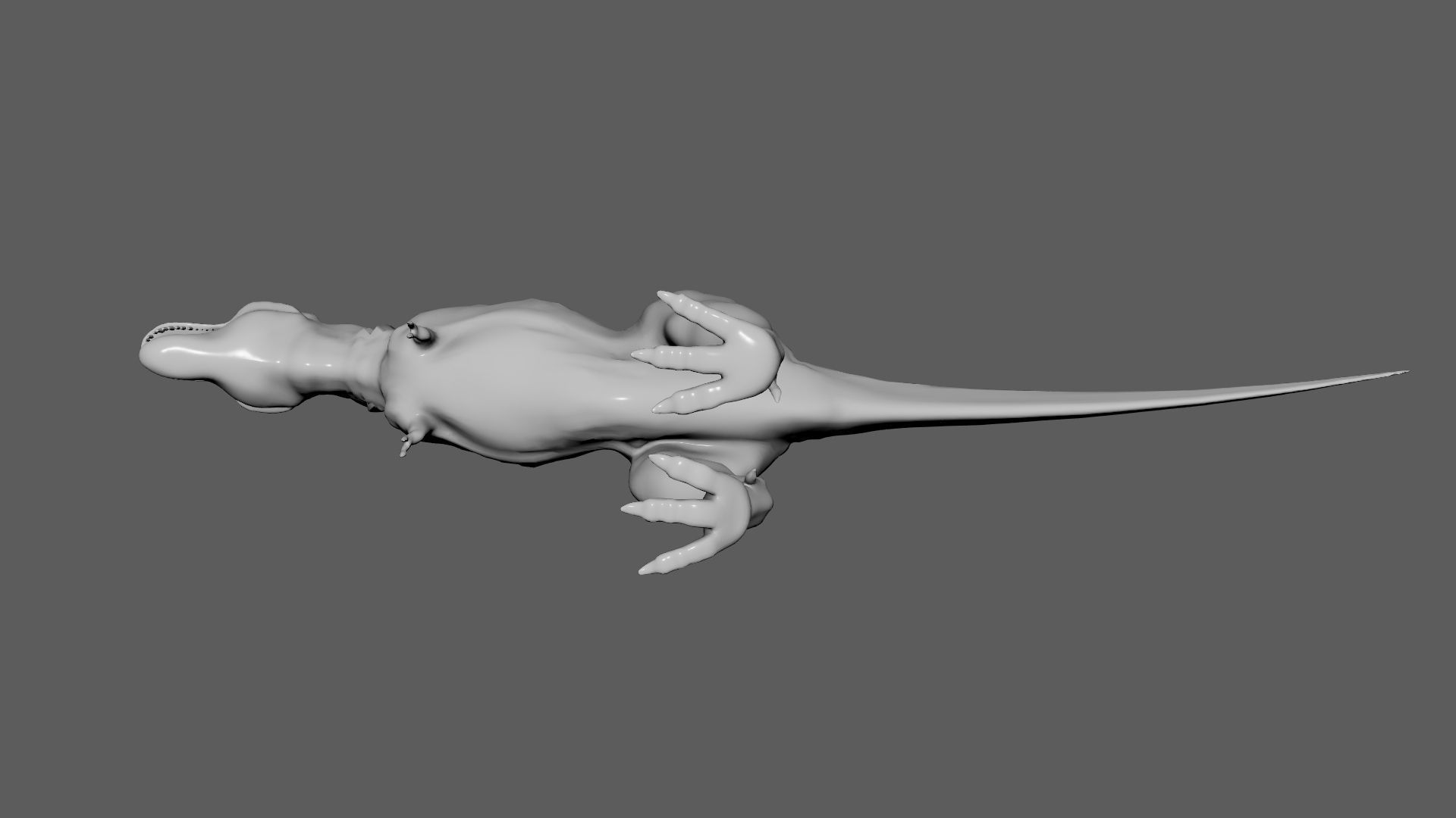 No Texture Tyrannosaurus Rex 3D model_9