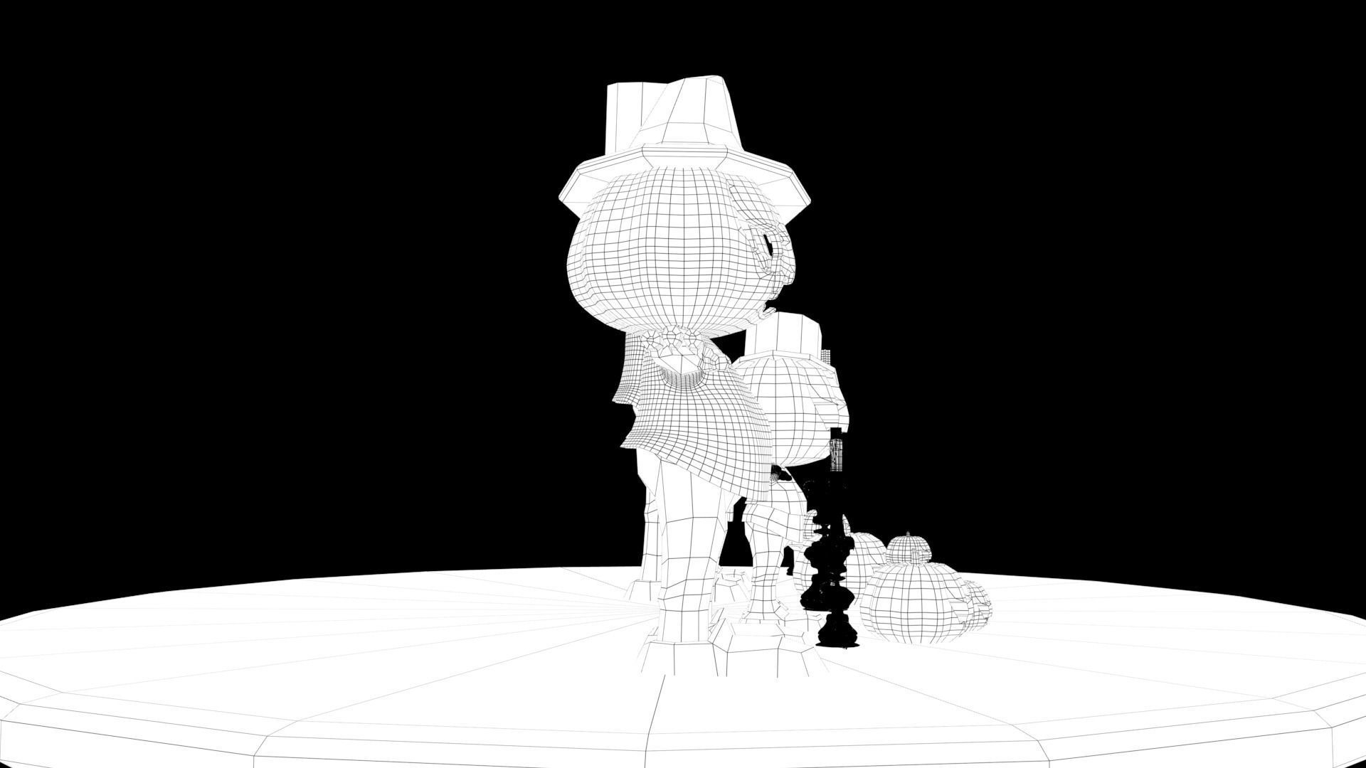 Halloween pack Low-poly 3D model_23