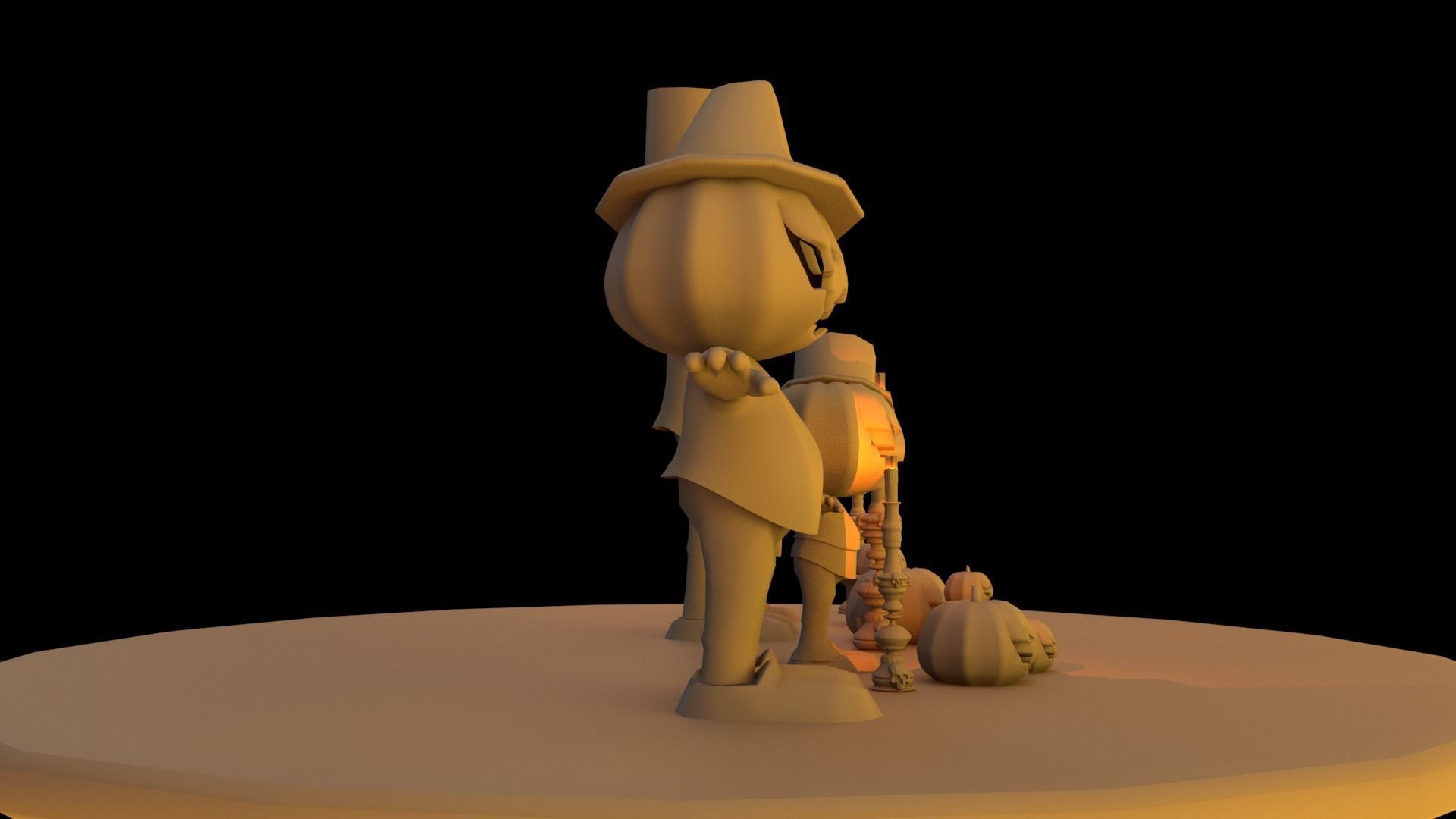 Halloween pack Low-poly 3D model_12