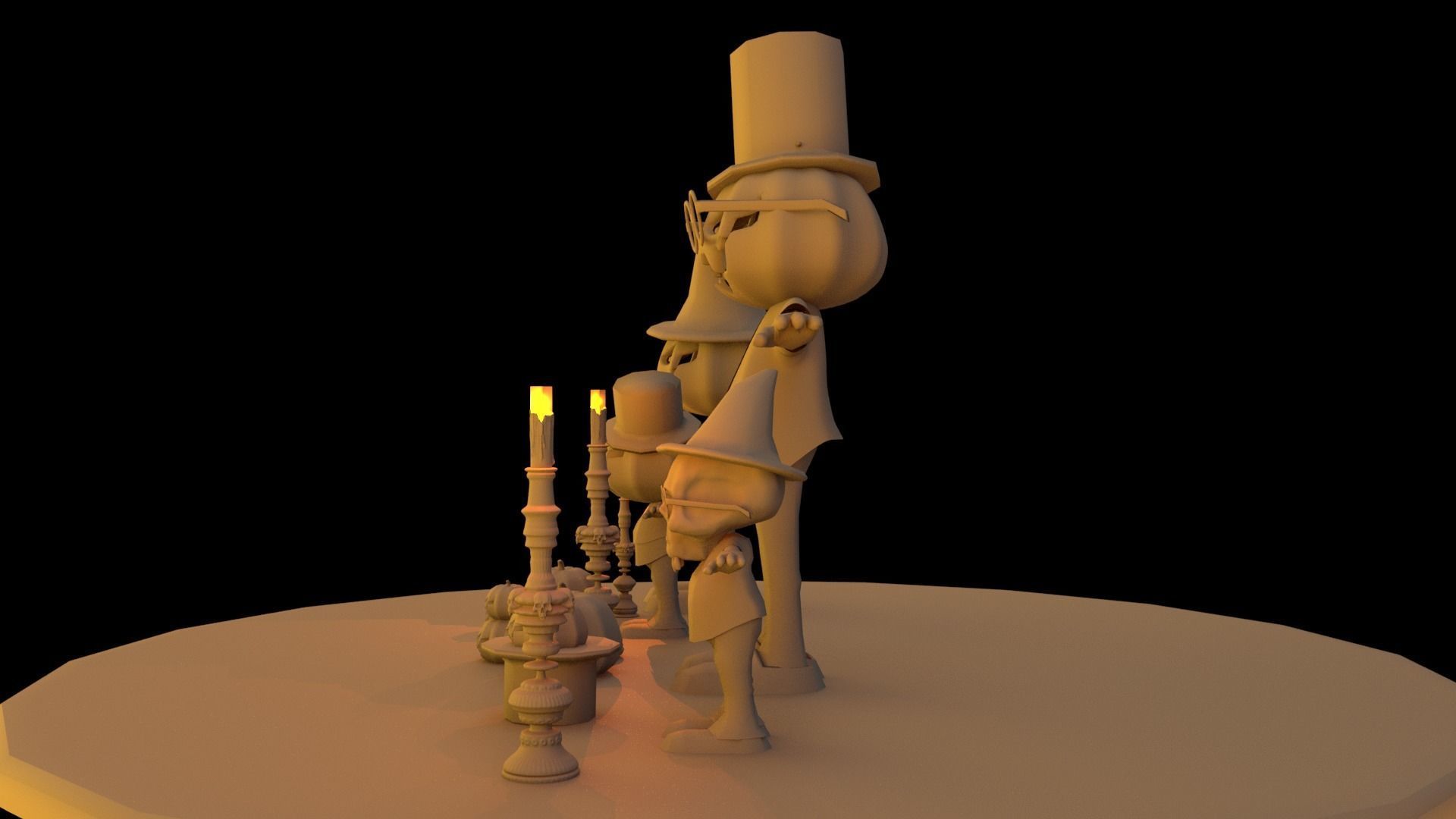 Halloween pack Low-poly 3D model_13