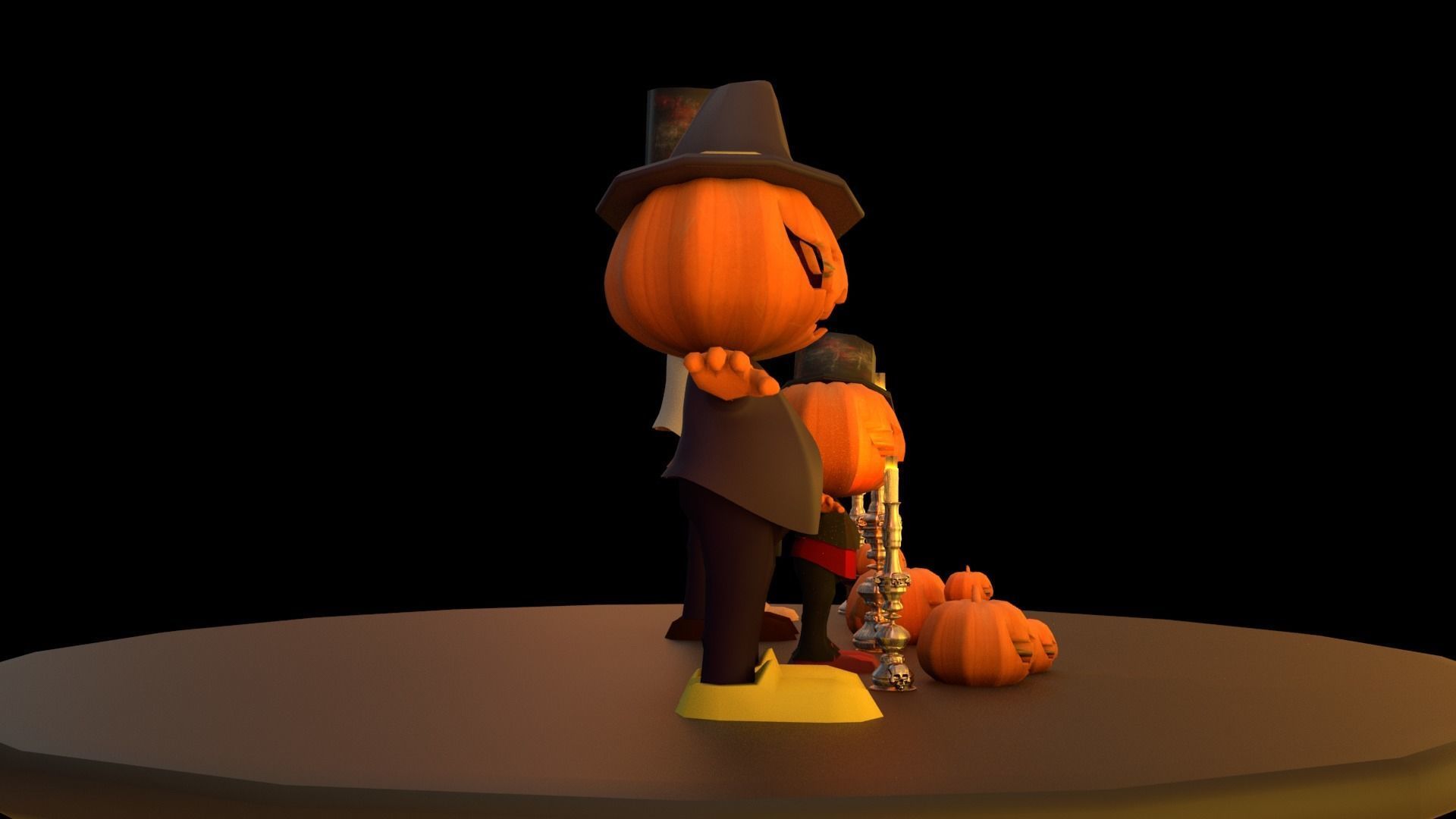Halloween pack Low-poly 3D model_4