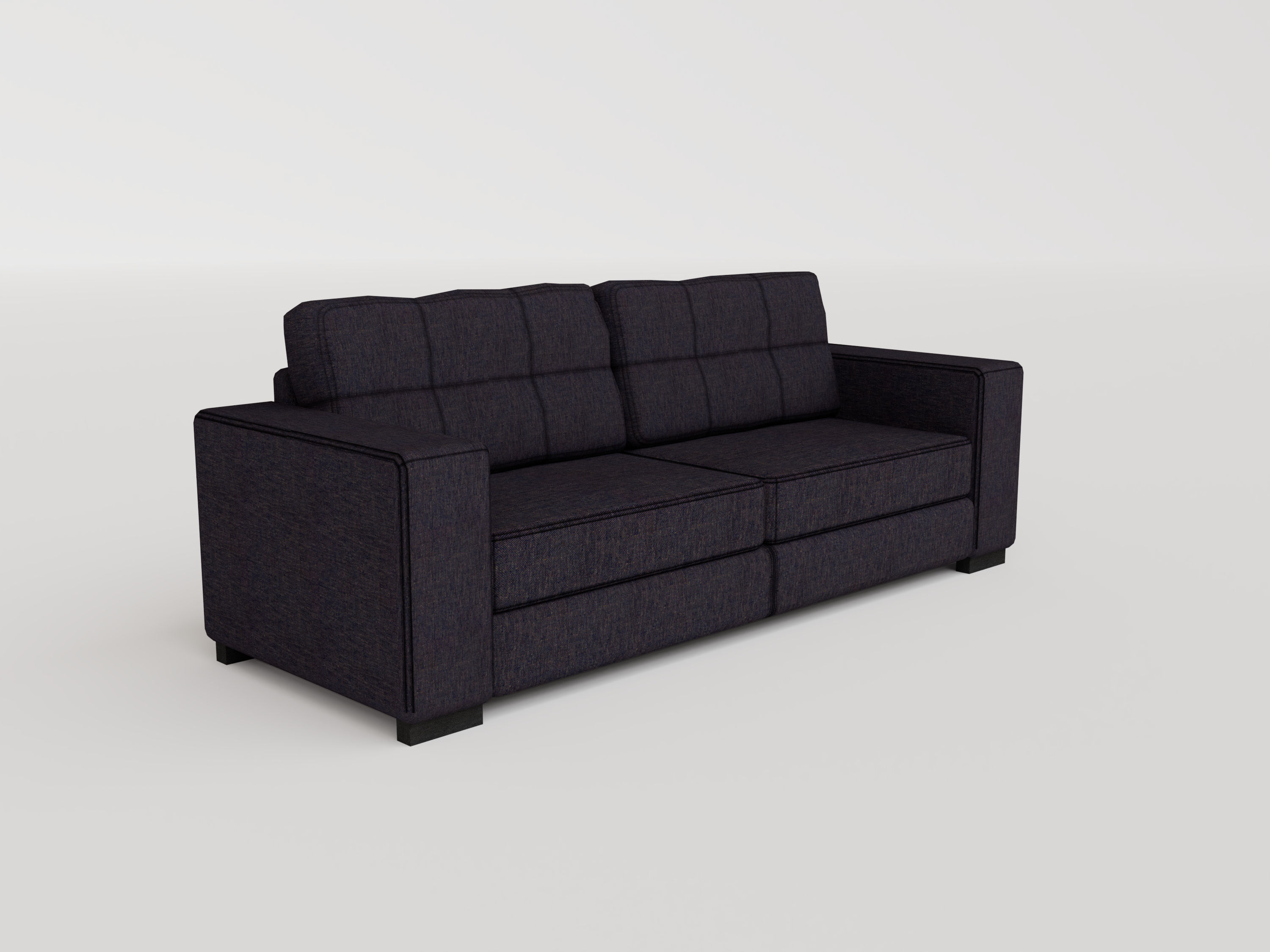 Modern sofa chair set with beds 3D model CGTrader