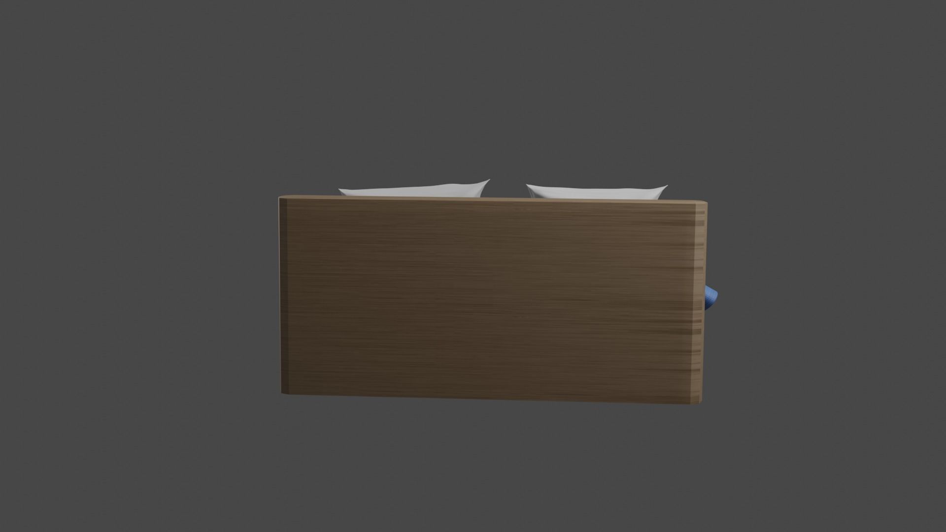 modern bed 3D model_2