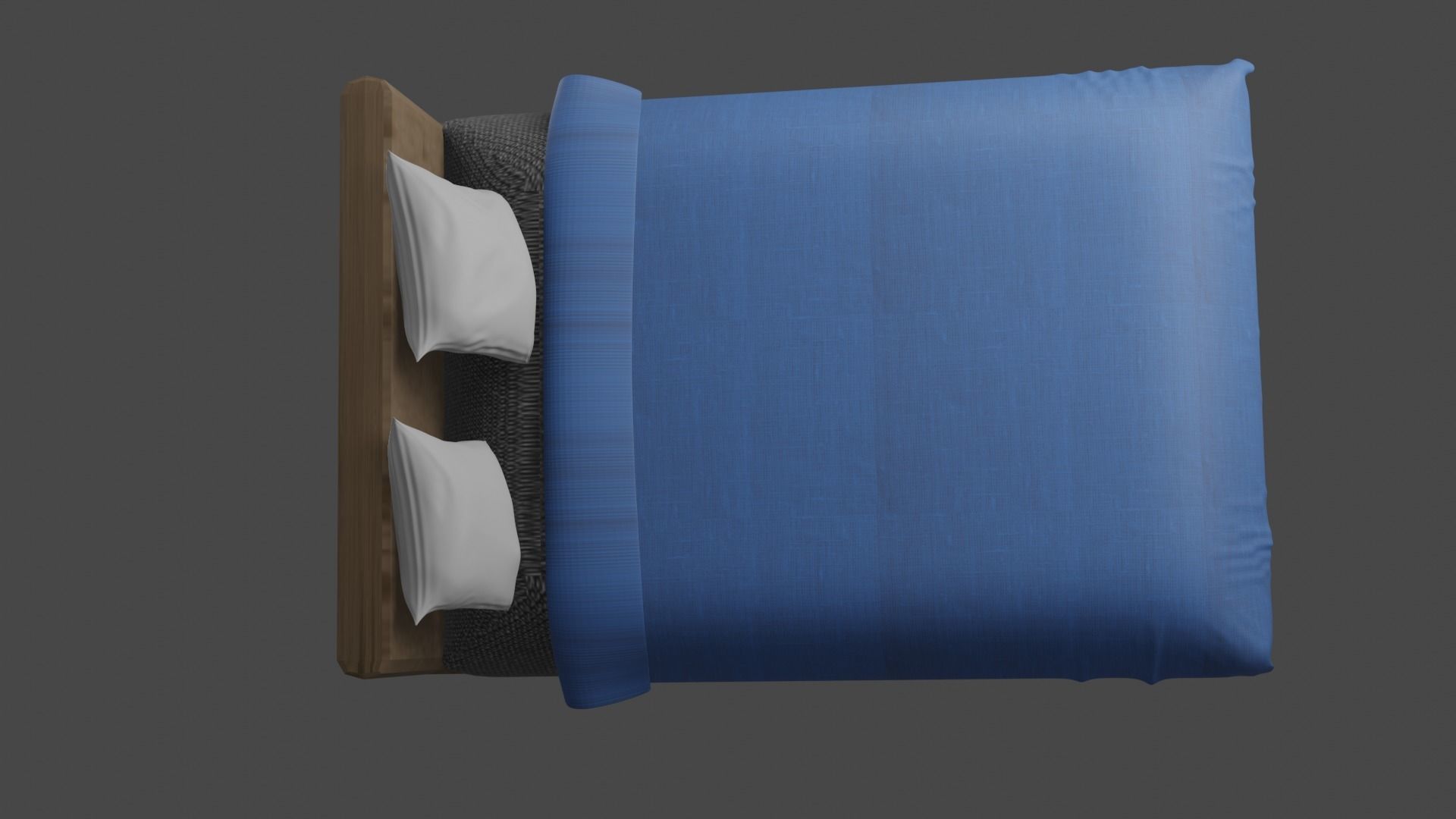 modern bed 3D model_3