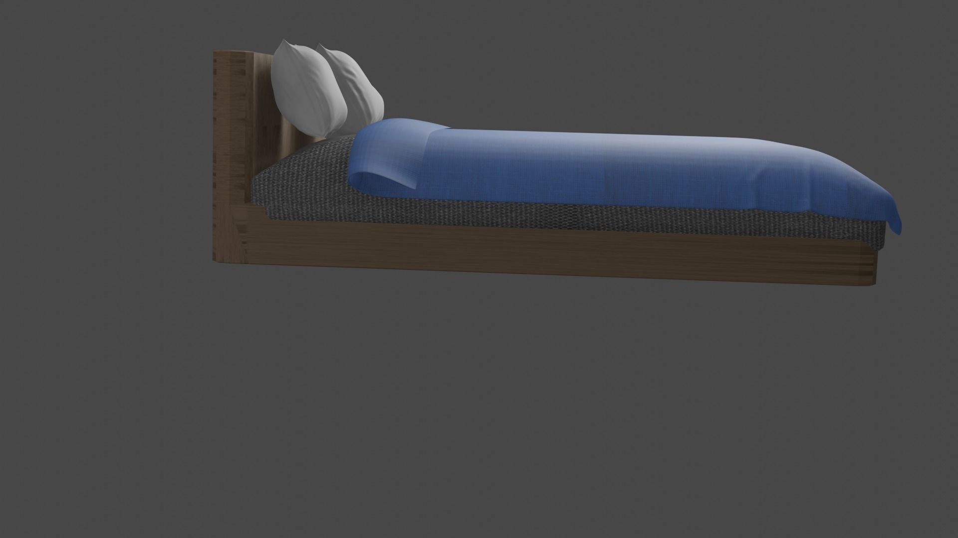modern bed 3D model_4