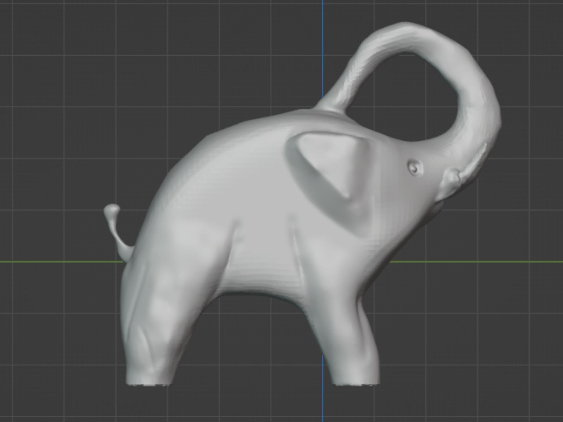 Cute Elephant Free 3D print model_1