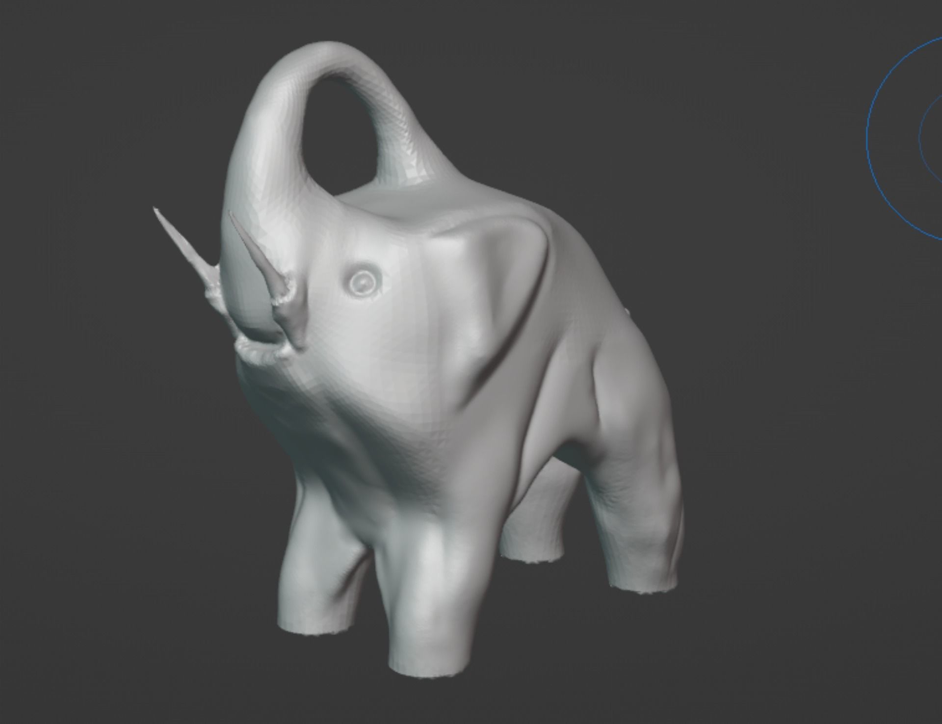 Cute Elephant Free 3D print model_4