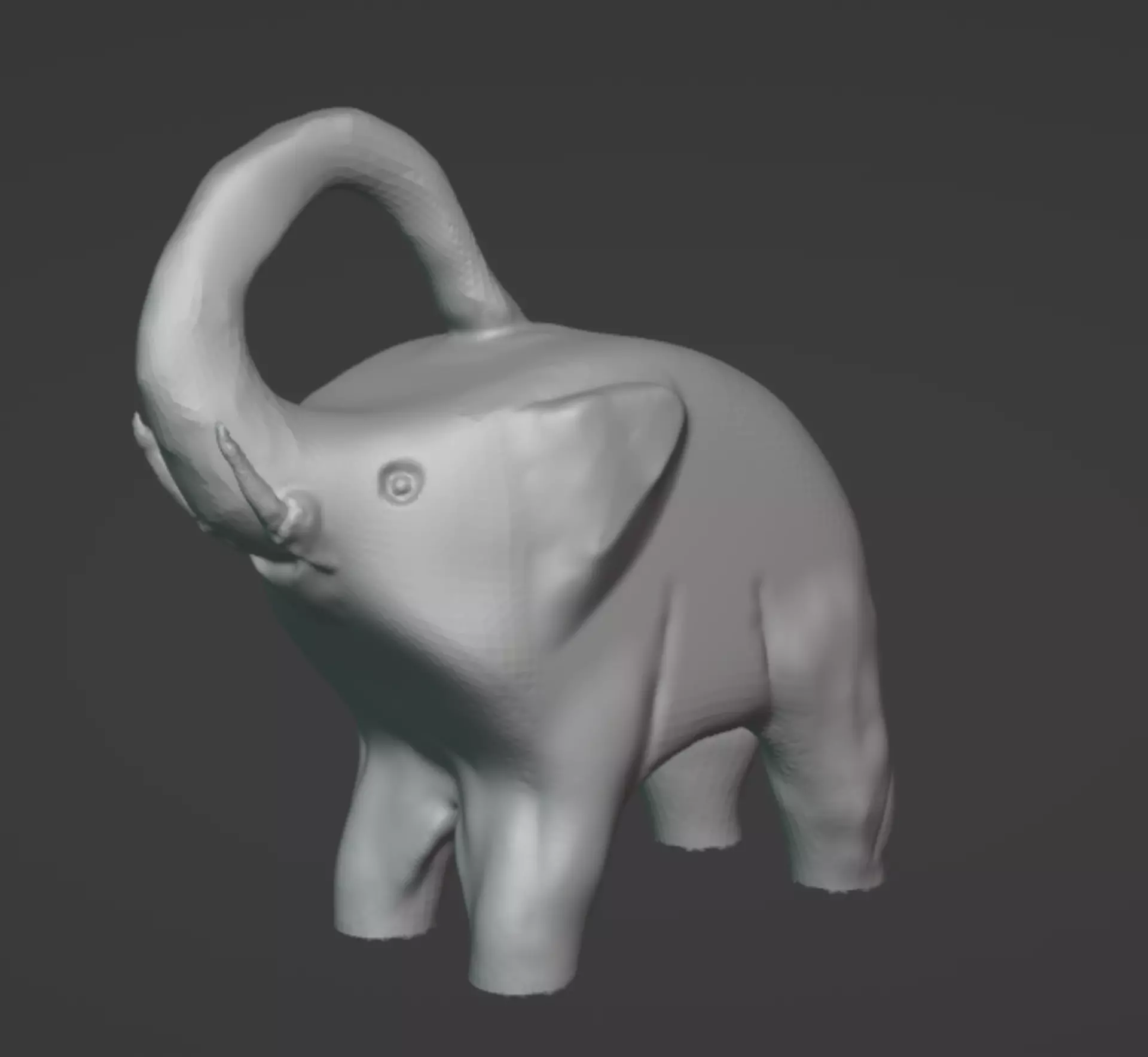 Cute Elephant Free 3D print model_0