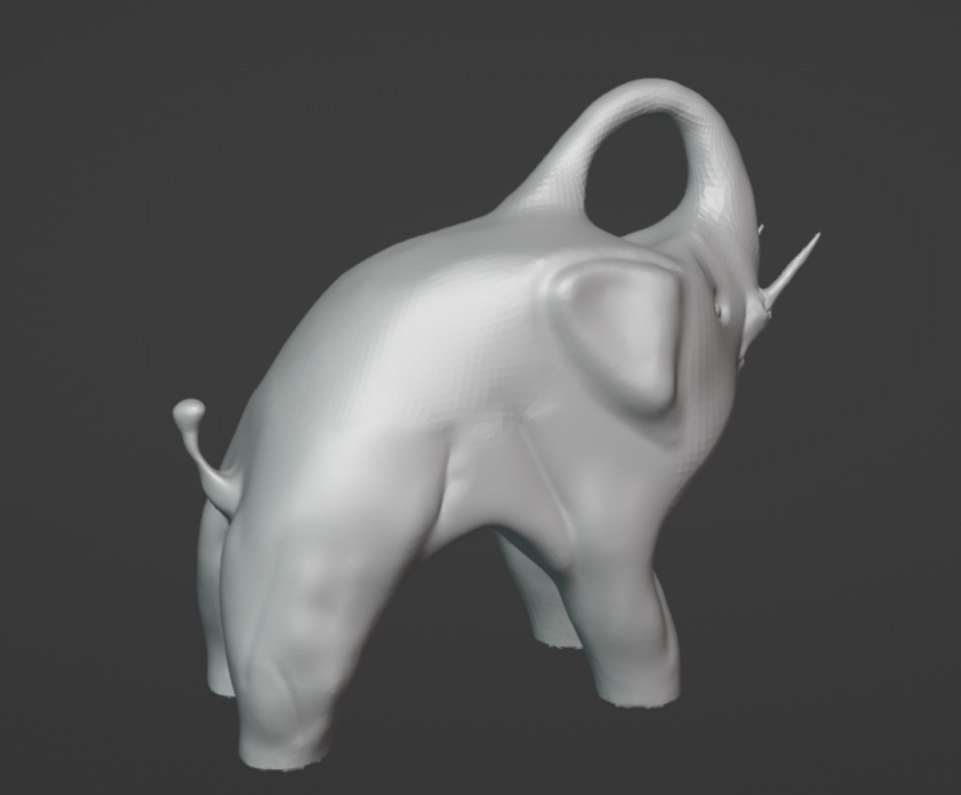 Cute Elephant Free 3D print model_3