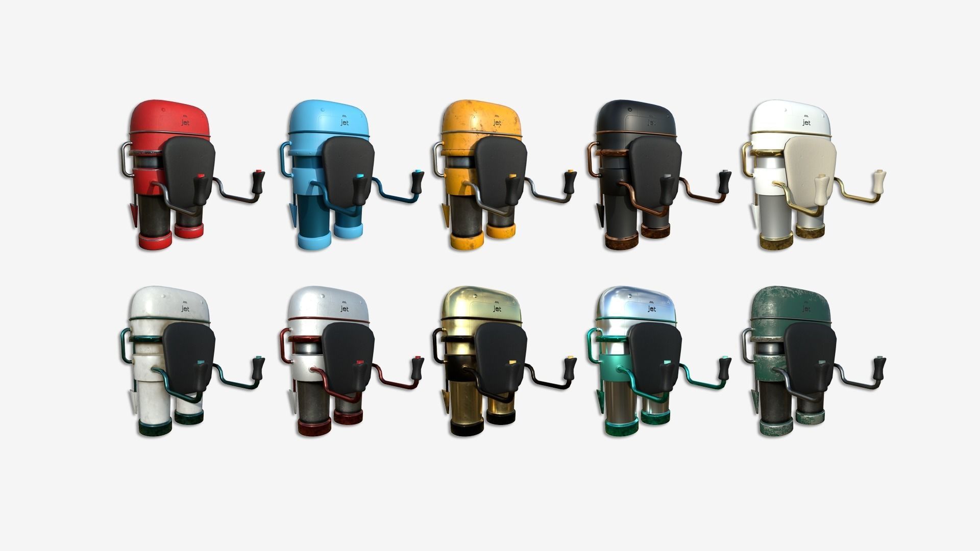 100 Jetpacks Super Collection - SciFi Character Design _3