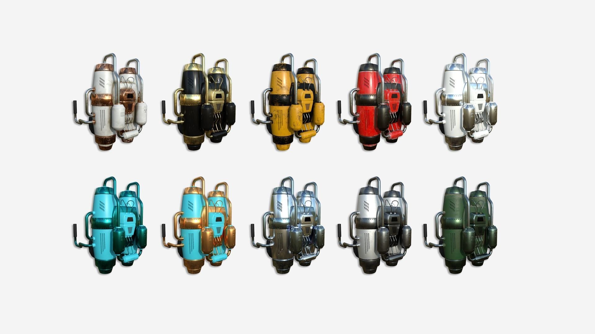 100 Jetpacks Super Collection - SciFi Character Design _1