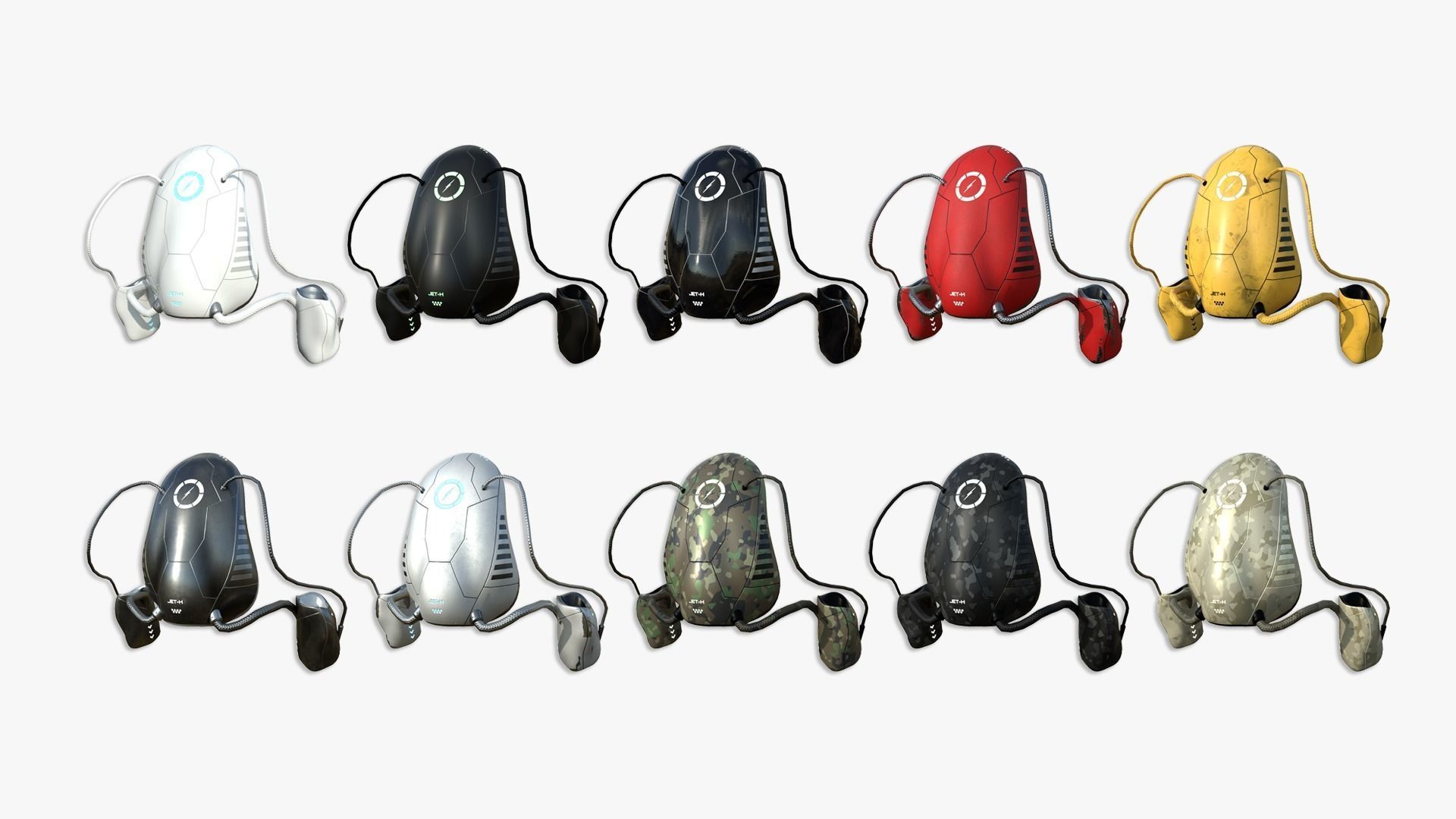 100 Jetpacks Super Collection - SciFi Character Design _10