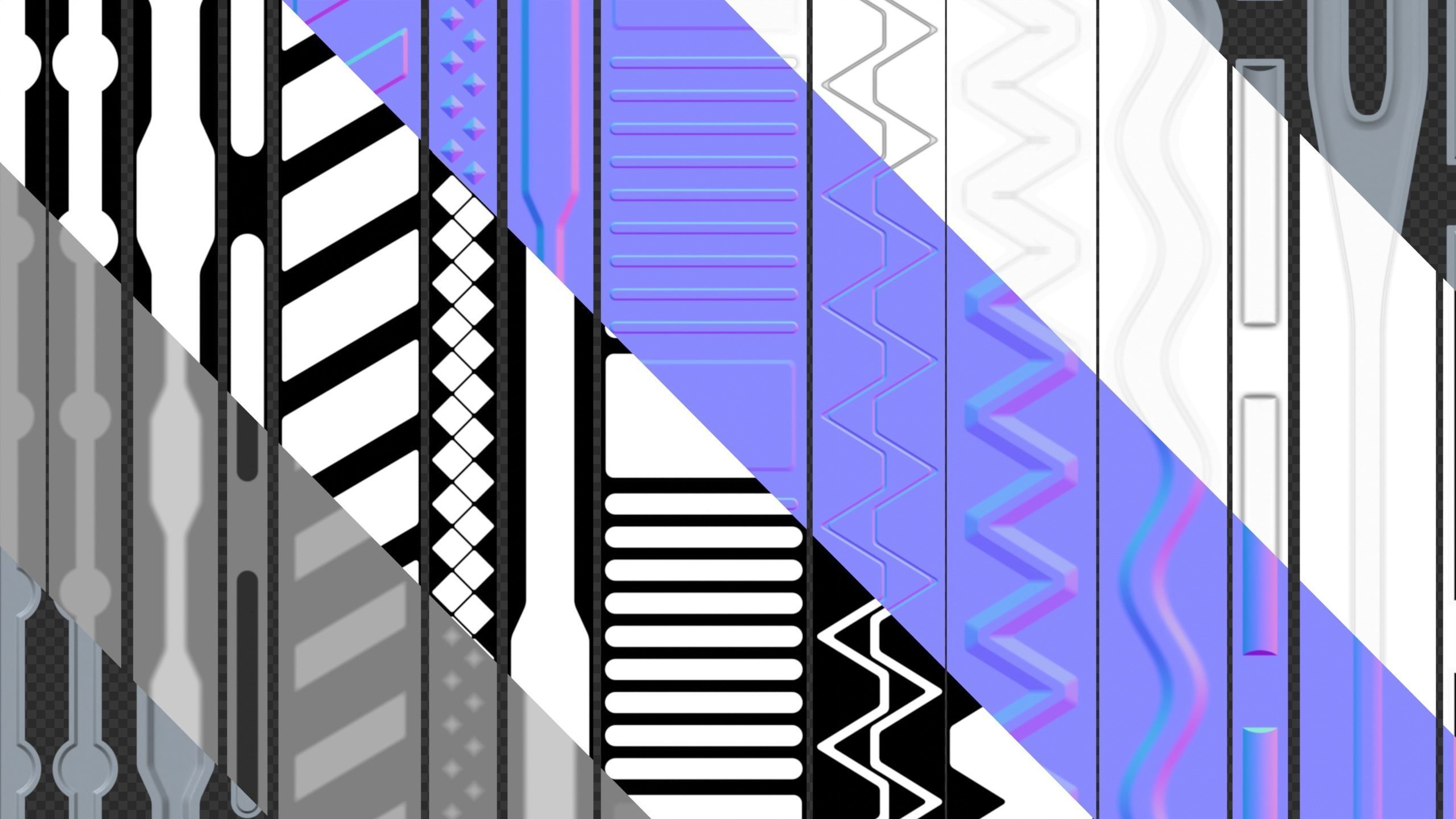 Sci-Fi Decal Set - Seams and Panels Texture_1