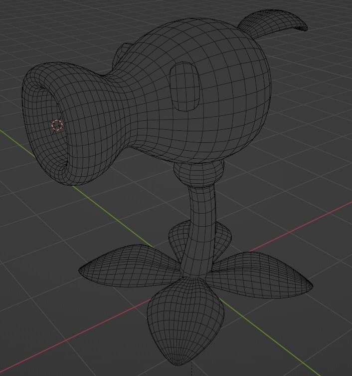 Simple Peashooter 3D print model_3