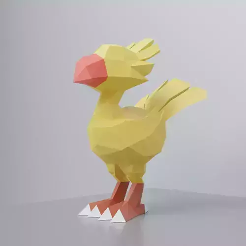 Chocobo pokemon low poly