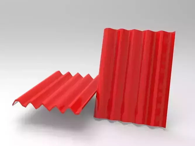 Double Corrugated Roofing Tiles
